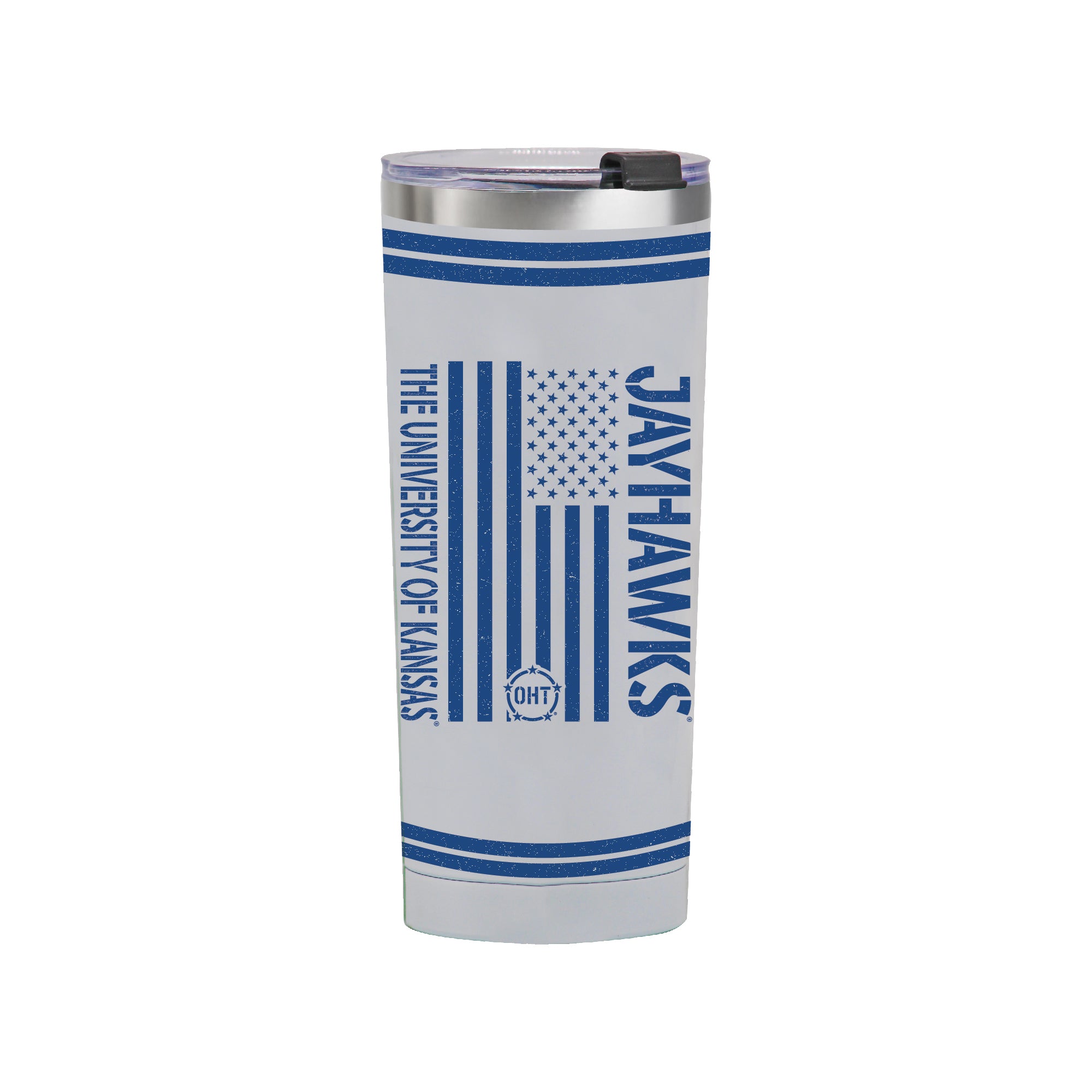 24oz Kansas Jayhawks OHT TC Flag Tumbler
