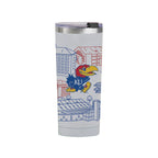 Kansas Jayhawks 24oz Campus Line Art Tumbler