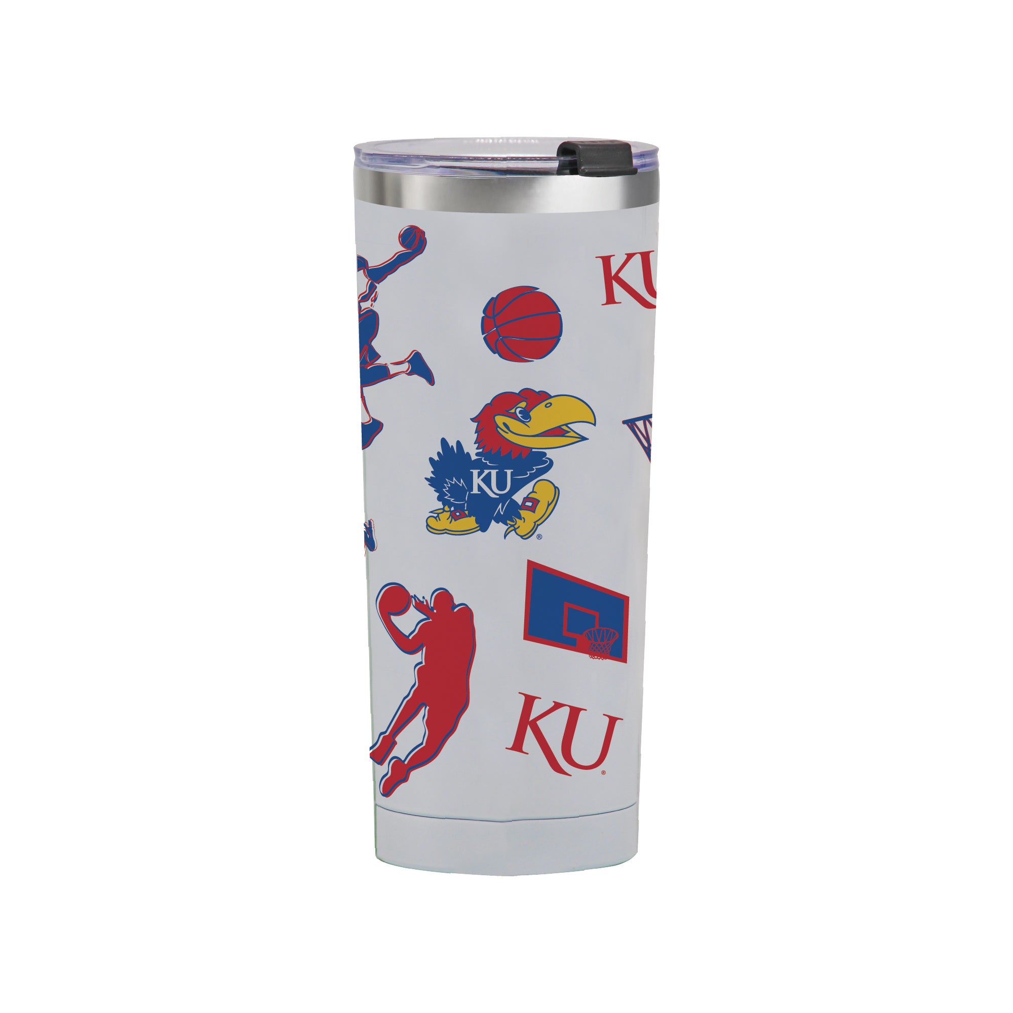 24oz Kansas Jayhawks Basketball Sketch Tumbler