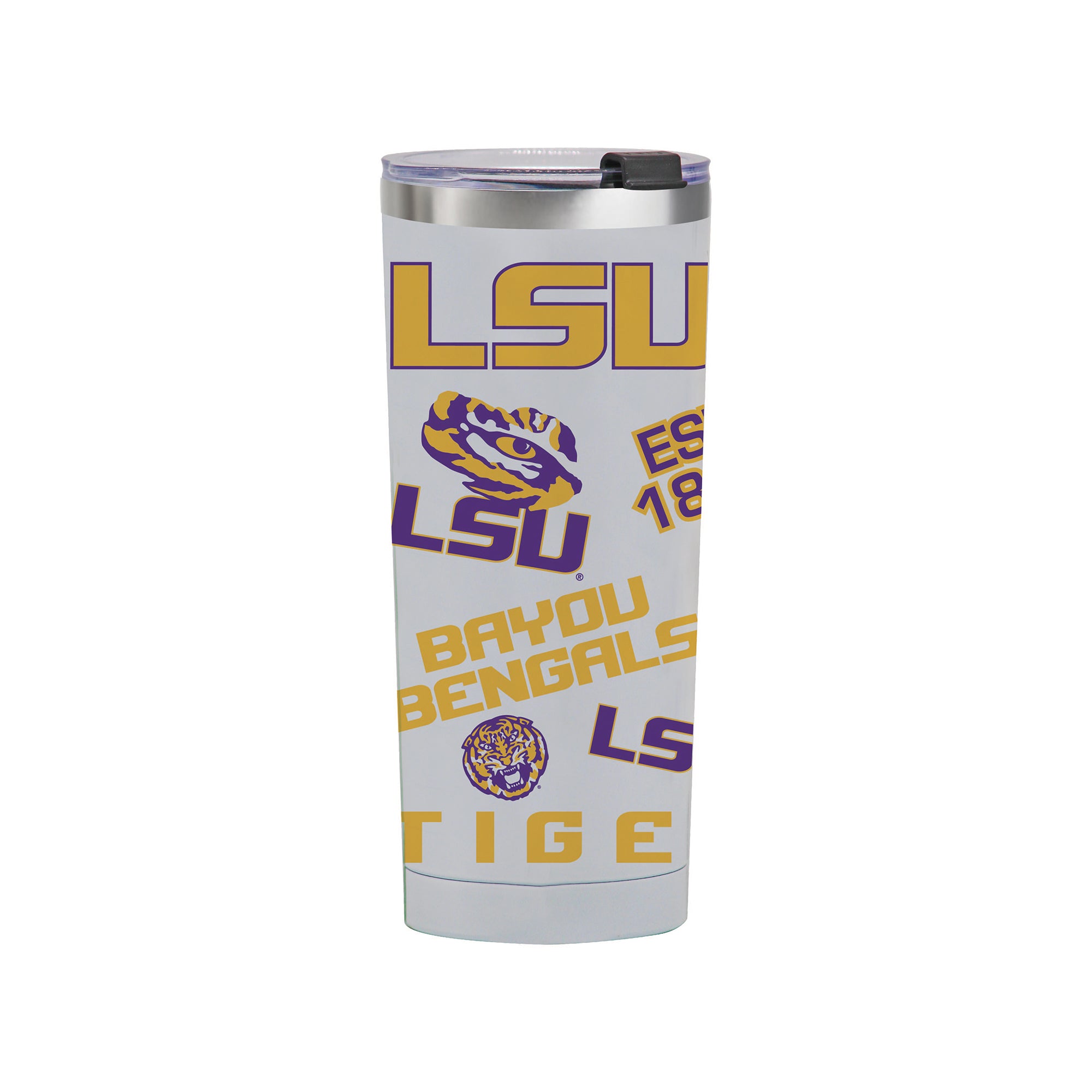 24oz LSU Tigers Medley Stainless Steel Tumbler