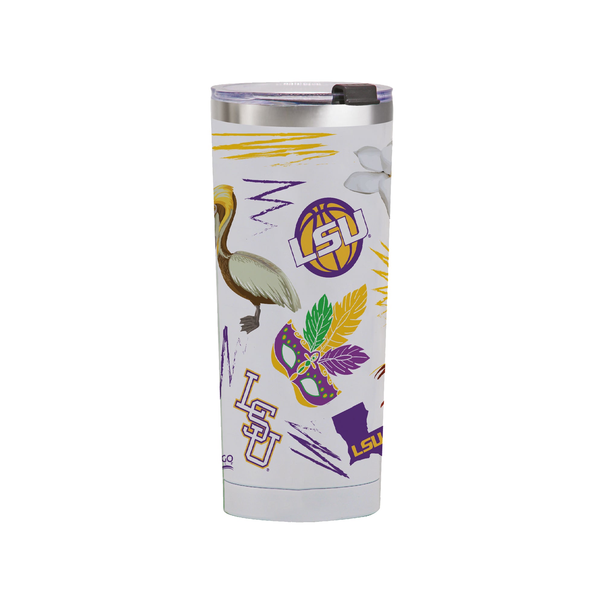 LSU Tigers 24oz Local Stainless Steel Tumbler