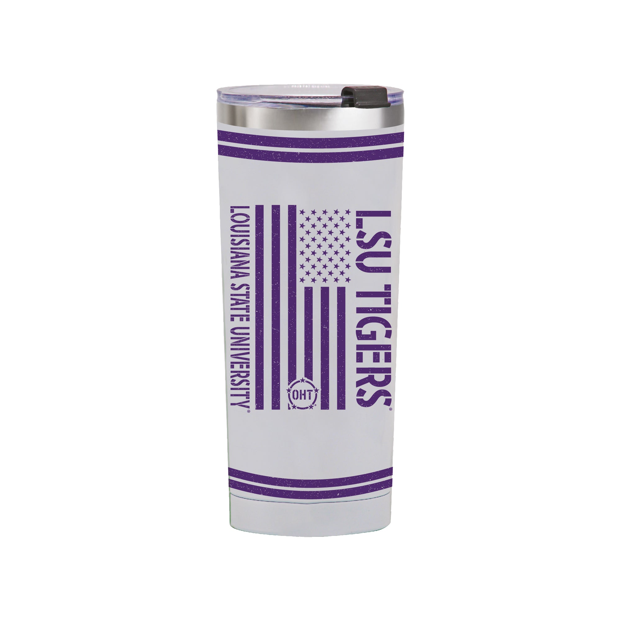 24oz LSU Tigers OHT TC Flag Tumbler