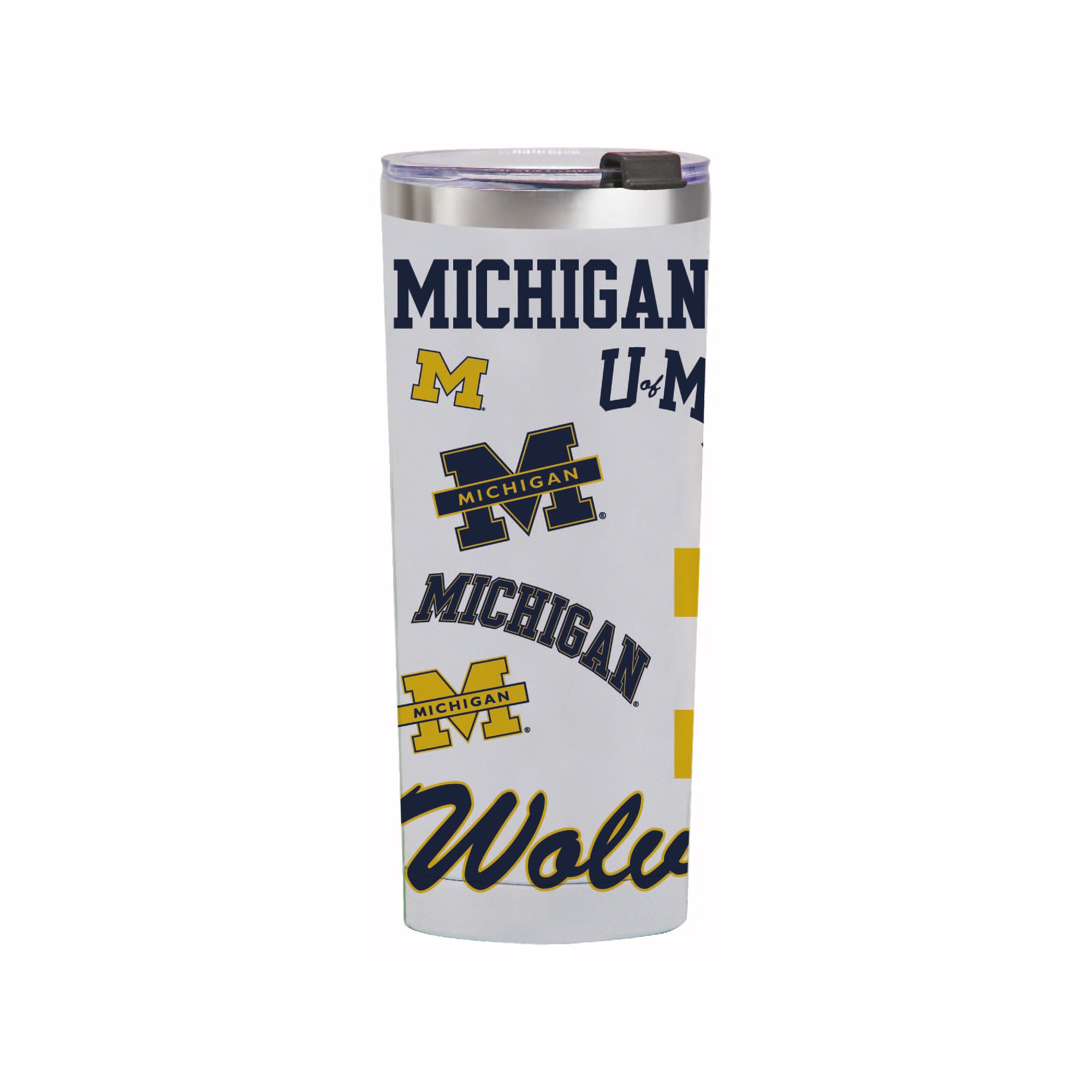 24oz Michigan Wolverines Medley Stainless Steel Tumbler