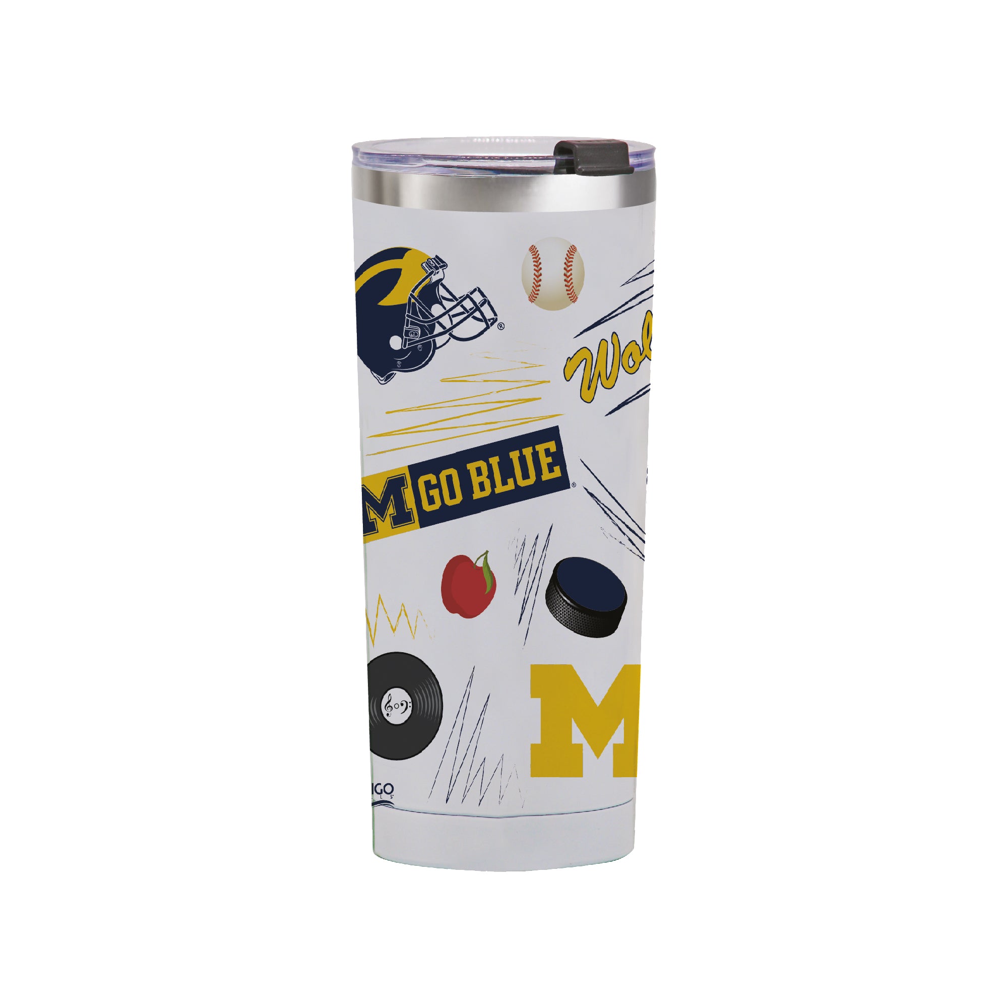 Michigan Wolverines 24oz Local Stainless Steel Tumbler