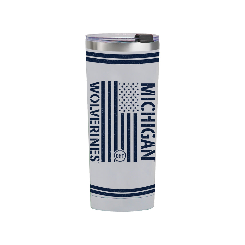 24oz Michigan Wolverines OHT TC Flag Tumbler