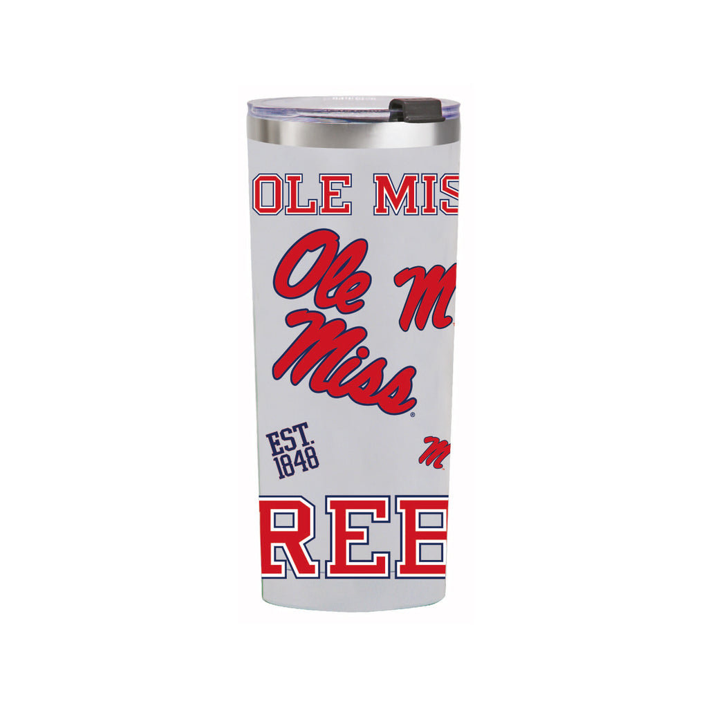 24oz Ole Miss Rebels Medley Stainless Steel Tumbler