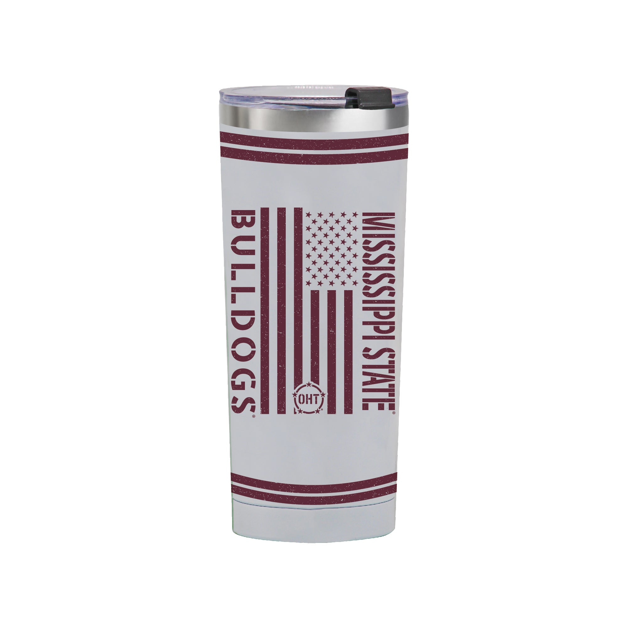 24oz Mississippi State Bulldogs OHT TC Flag Tumbler