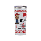 24oz Nebraska Cornhuskers Medley Stainless Steel Tumbler