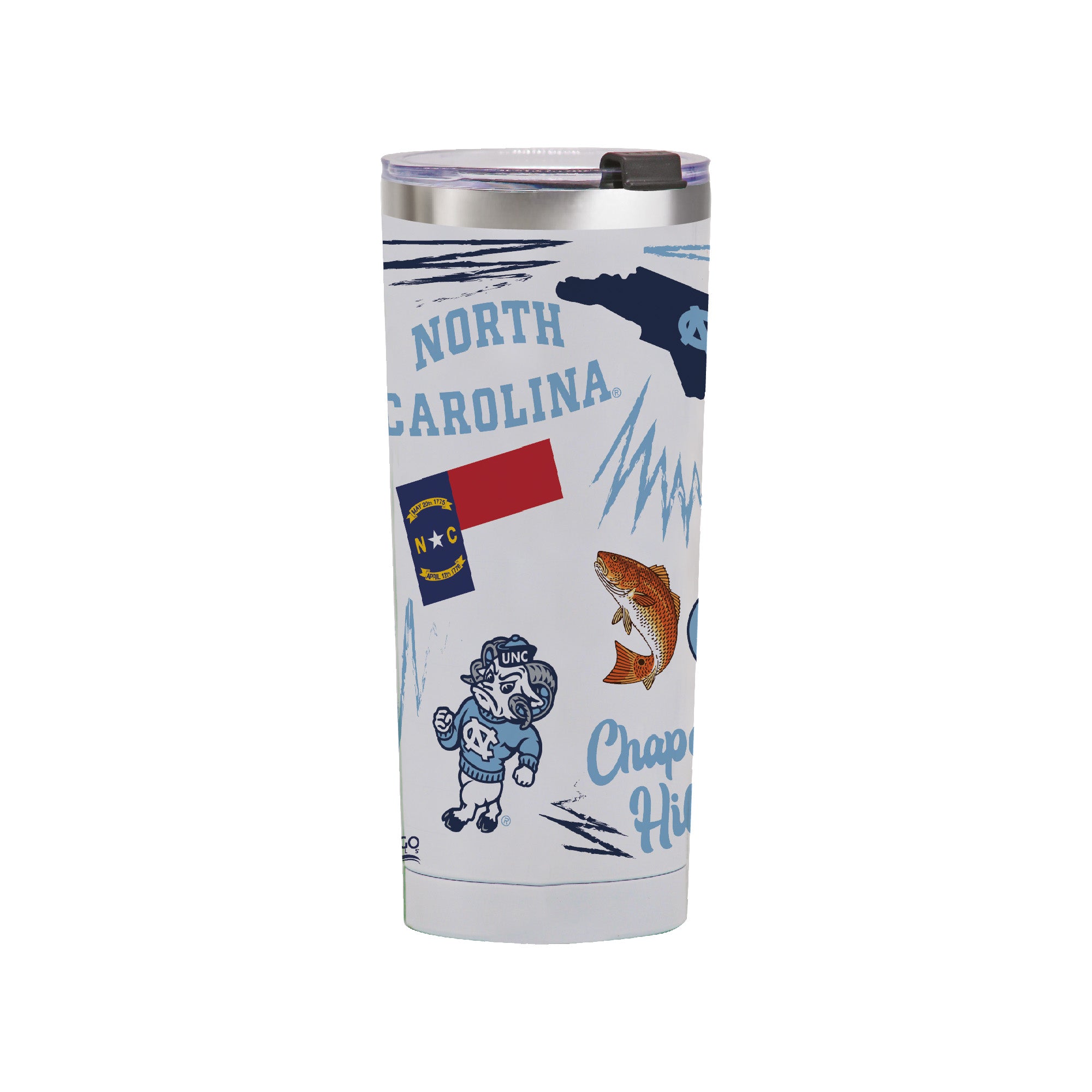 North Carolina Tar Heels 24oz Local Stainless Steel Tumbler