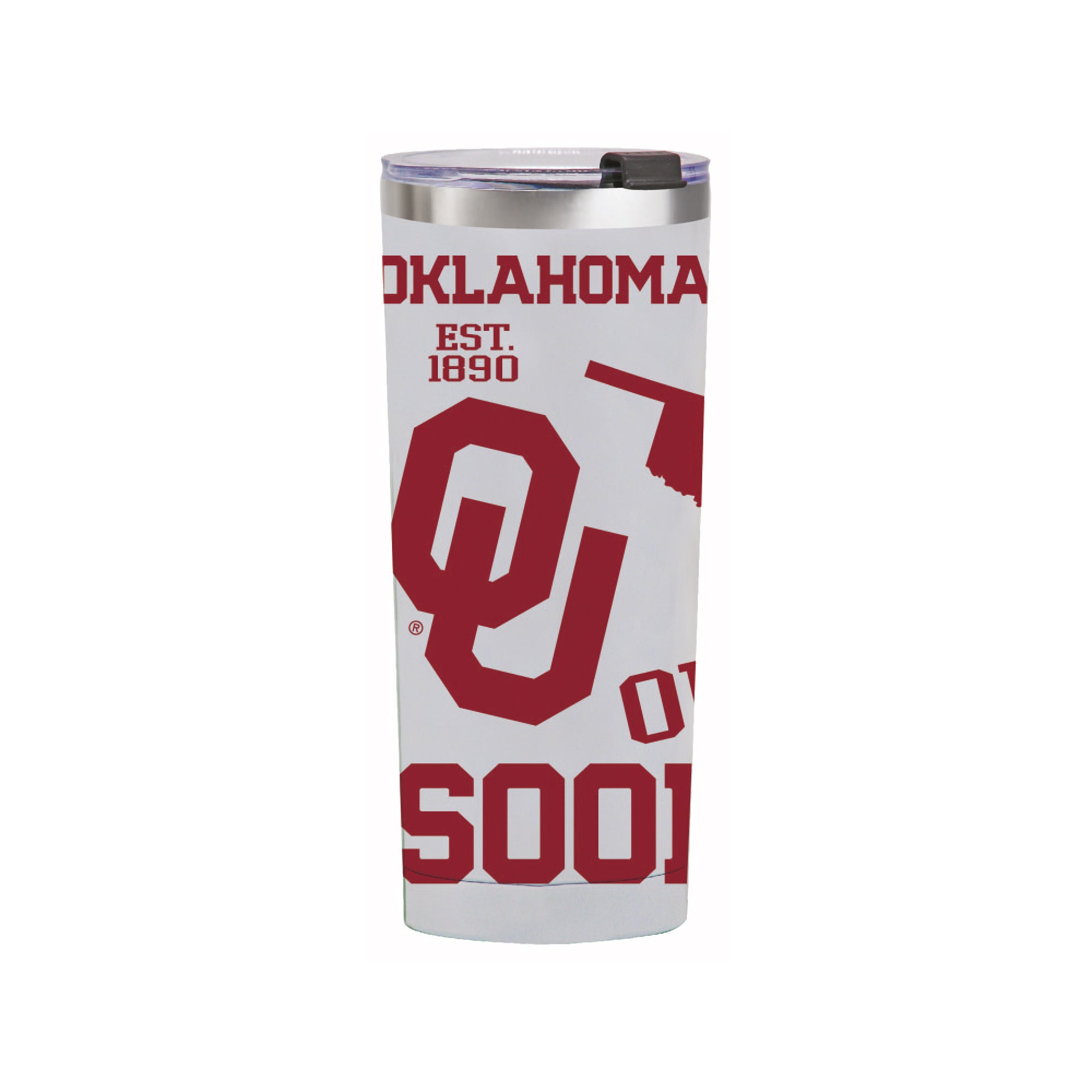 24oz Oklahoma Sooners Medley Stainless Steel Tumbler