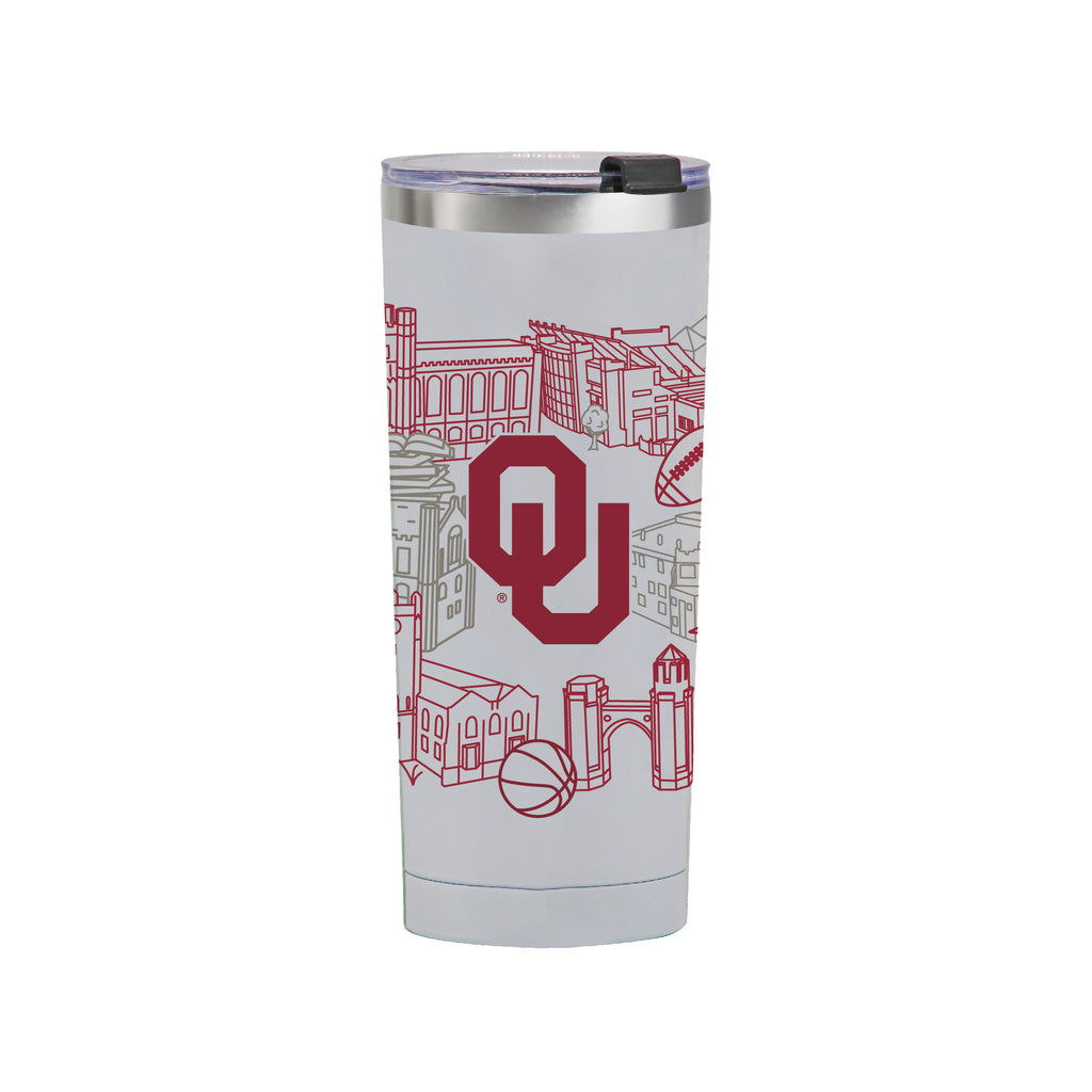 Oklahoma Sooners 24oz Campus Line Art Tumbler