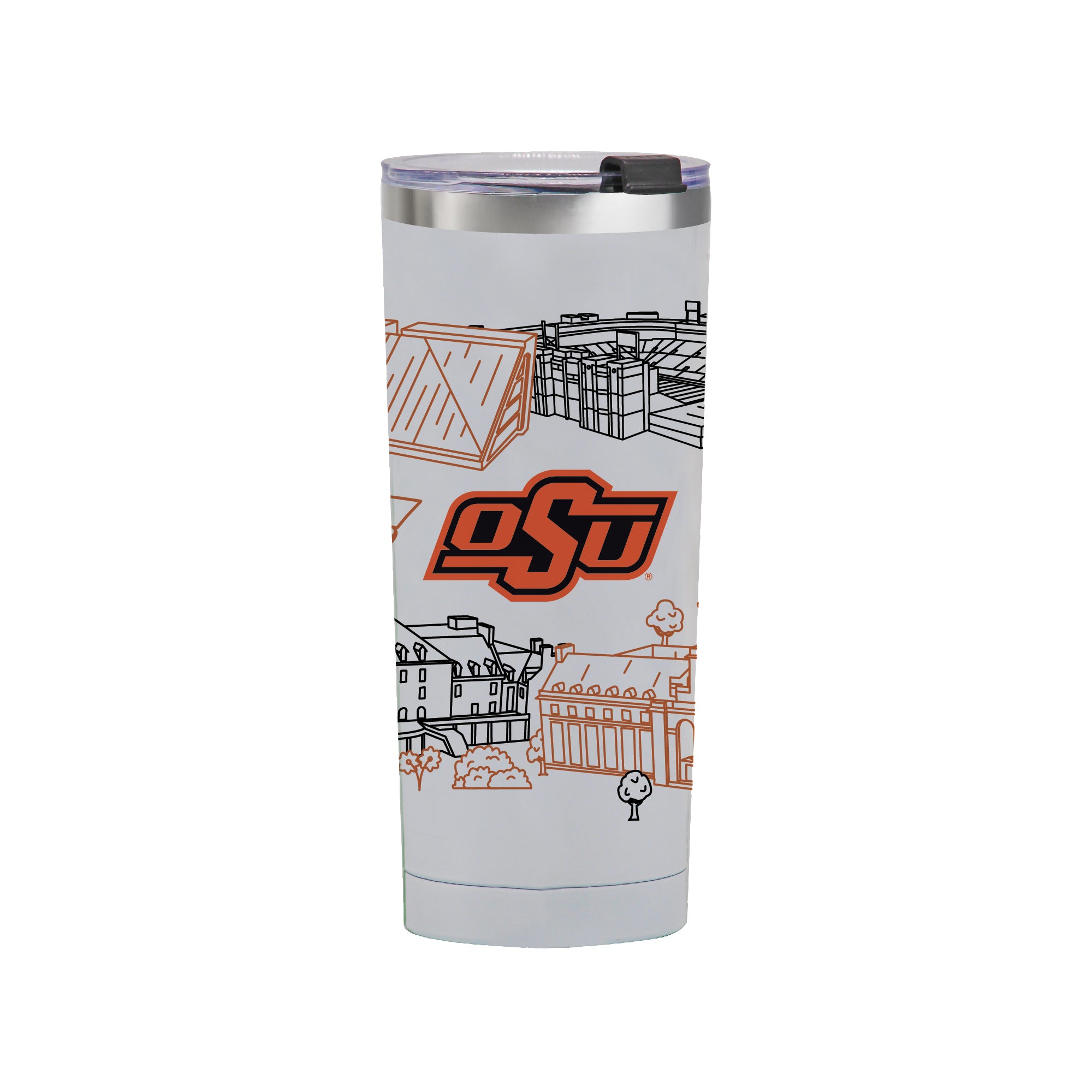 Oklahoma State Cowboys 24oz Campus Line Art Tumbler