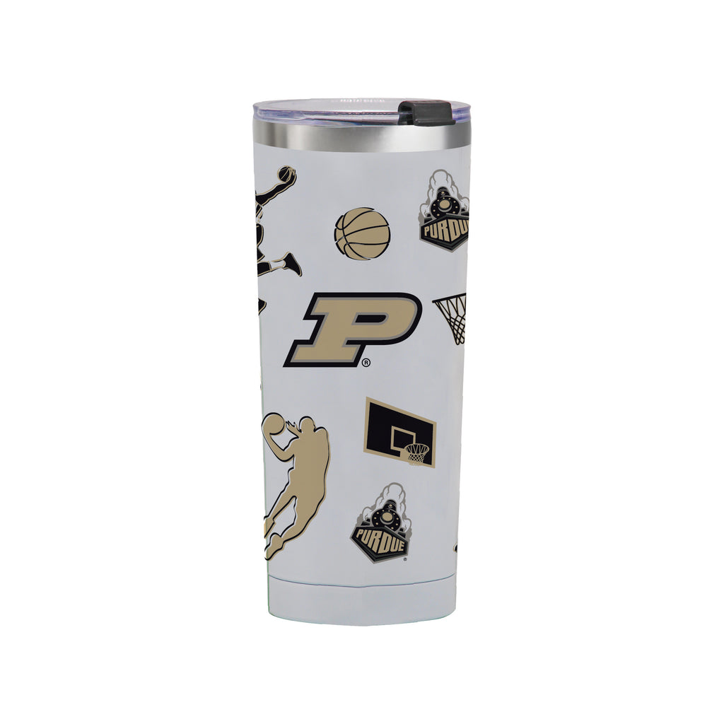 24oz Purdue Boilermakers Basketball Sketch Tumbler