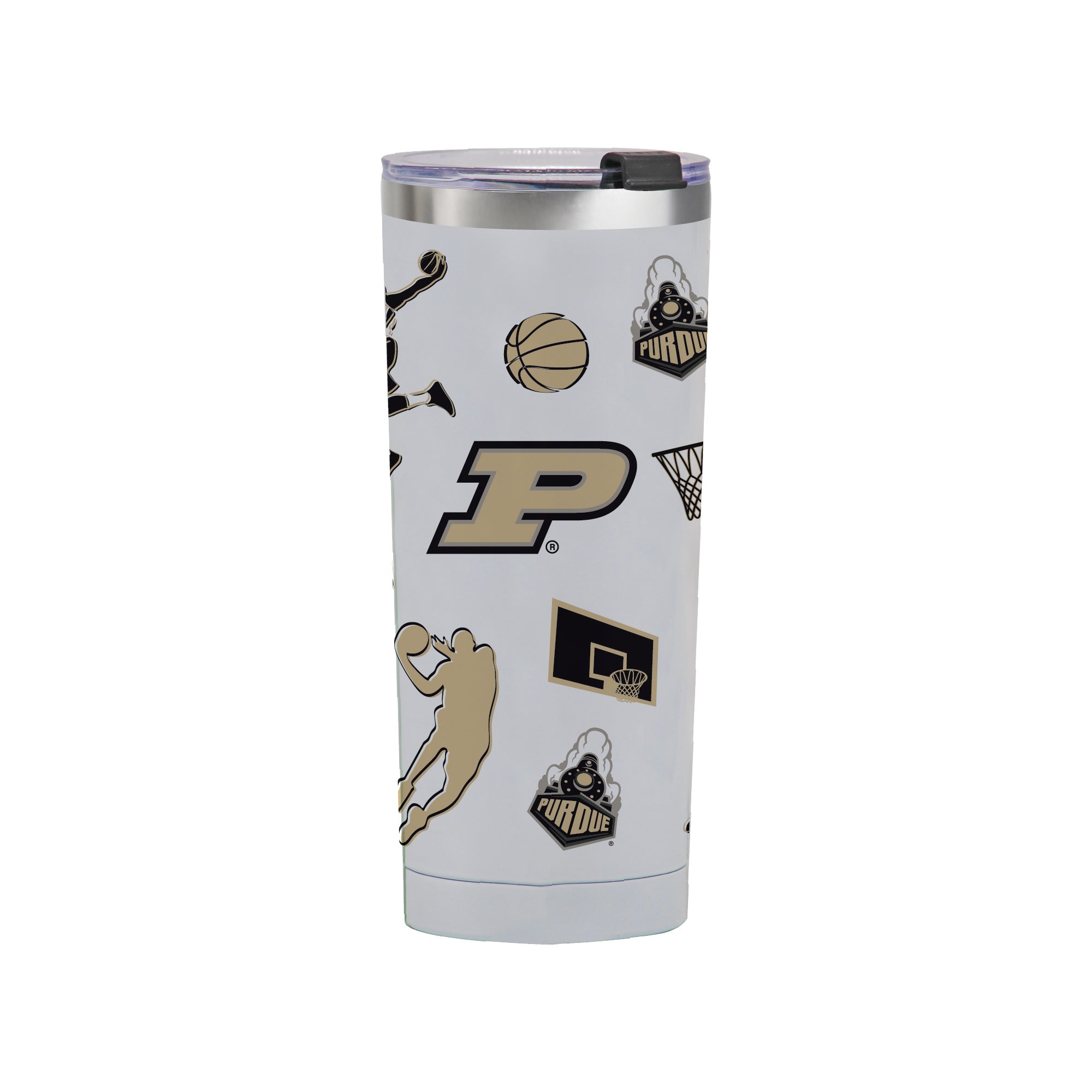 24oz Purdue Boilermakers Basketball Sketch Tumbler