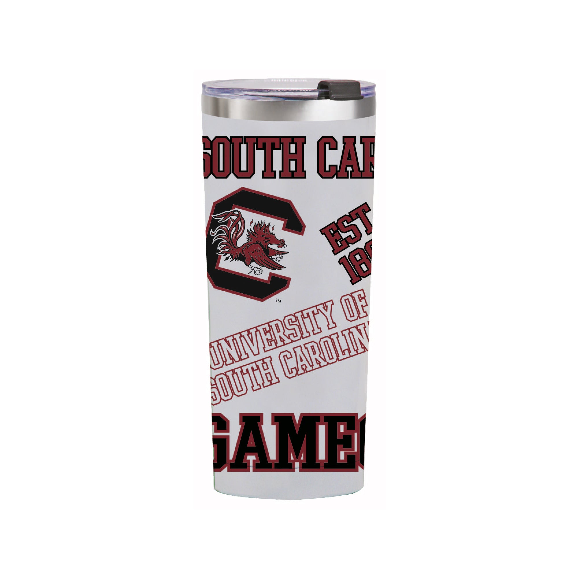 24oz South Carolina Gamecocks Medley Stainless Steel Tumbler