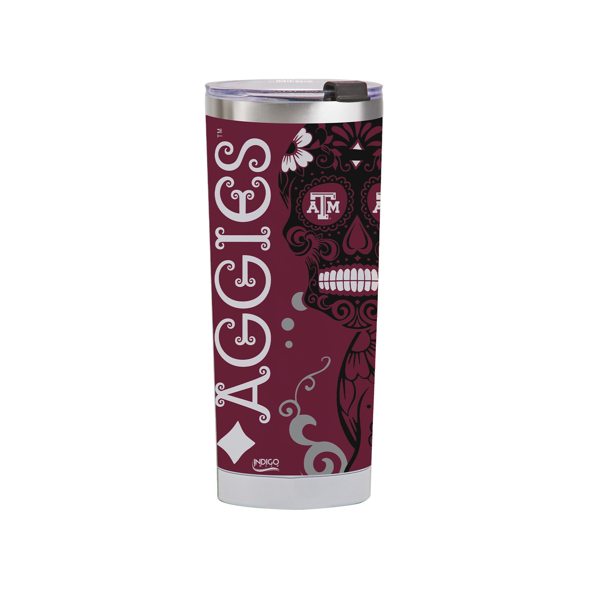 Texas A&M Aggies 24oz Dia de los Muertos Tumbler