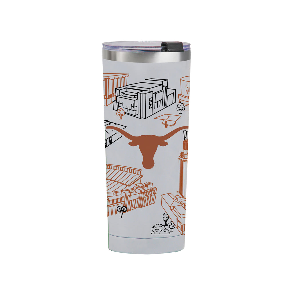 Texas Longhorn 24oz Campus Line Art Tumbler