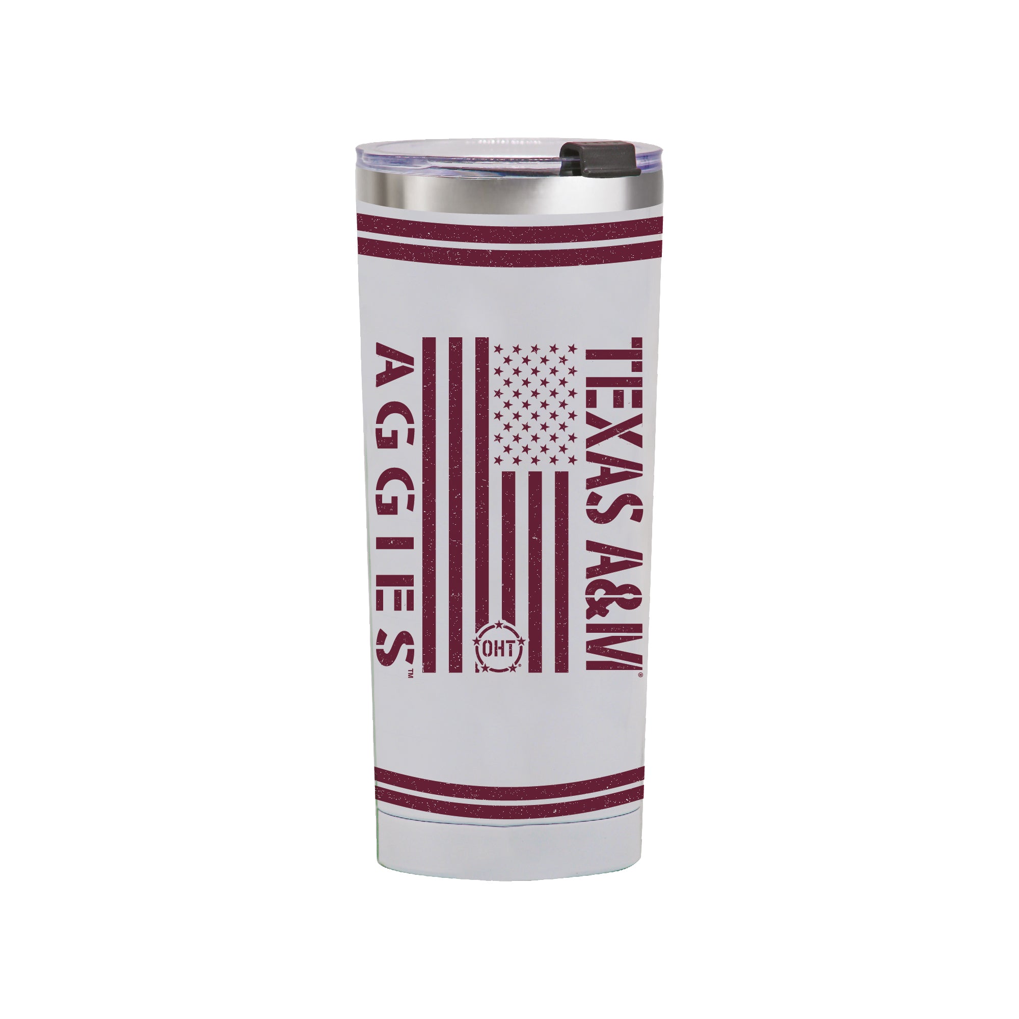 24oz Texas A&M OHT TC Flag Tumbler