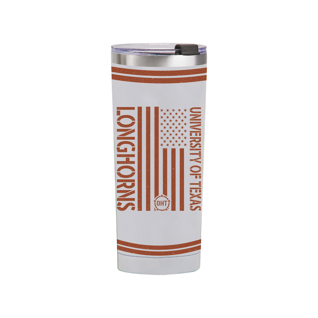 24oz Texas Longhorns OHT TC Flag Tumbler
