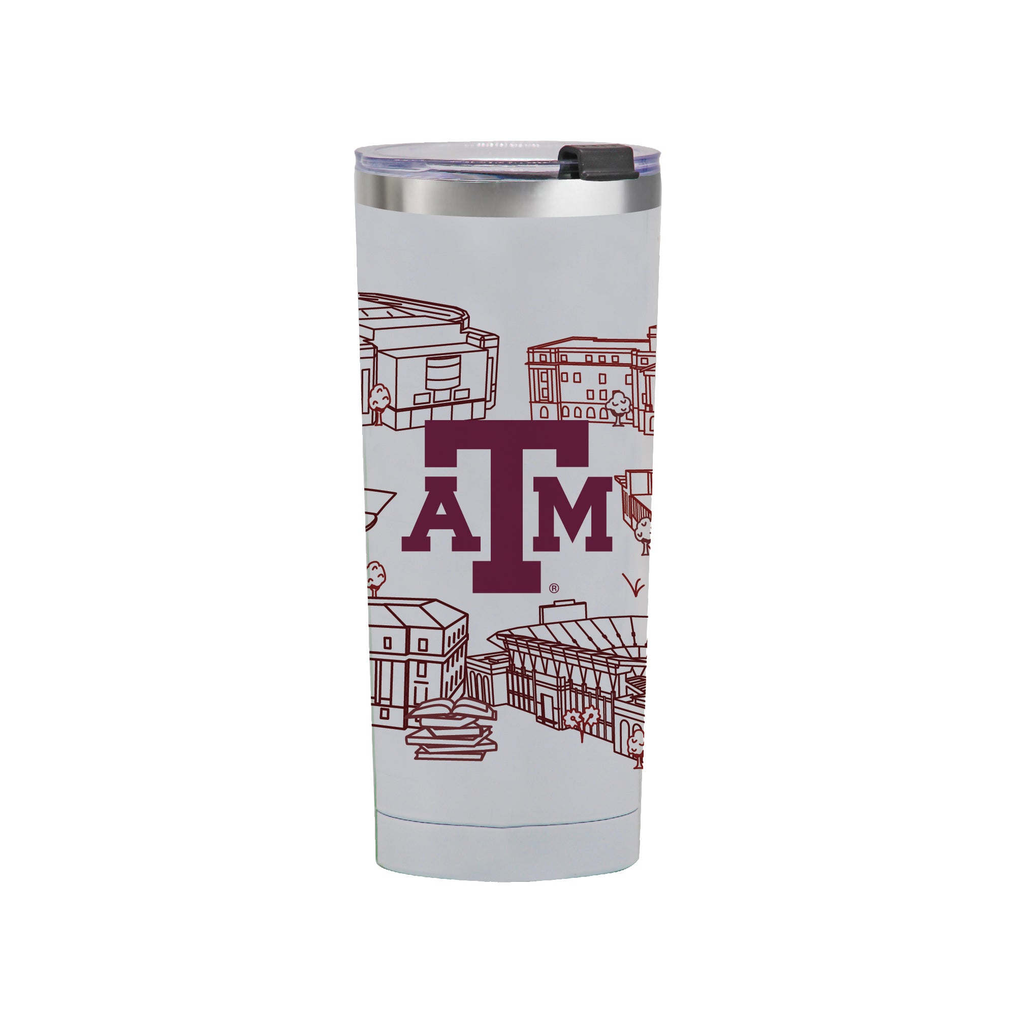 Texas A&M Aggies 24oz Campus Line Art Tumbler
