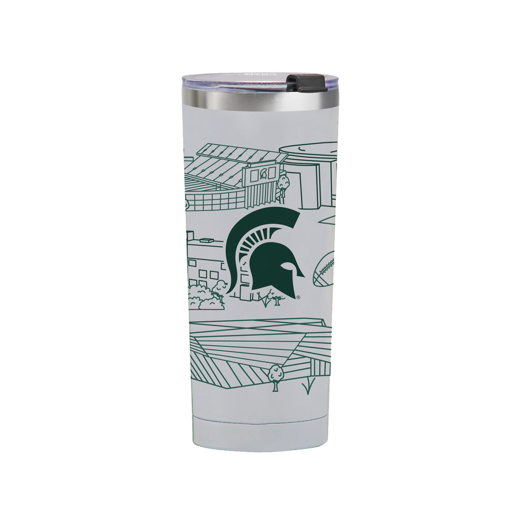 Michigan State Spartans 24oz Campus Line Art Tumbler