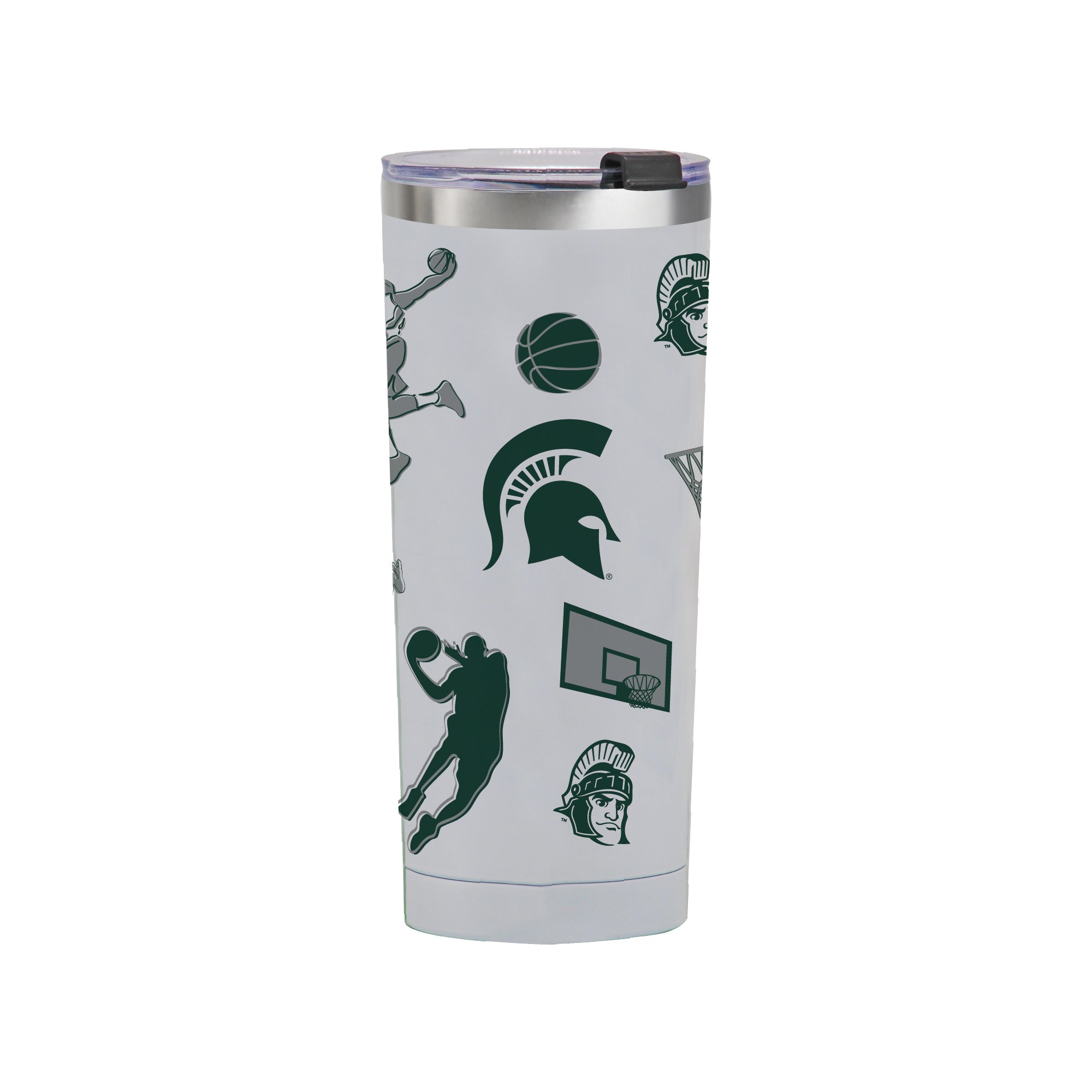 24oz Michigan State Spartans Basketball Sketch Tumbler