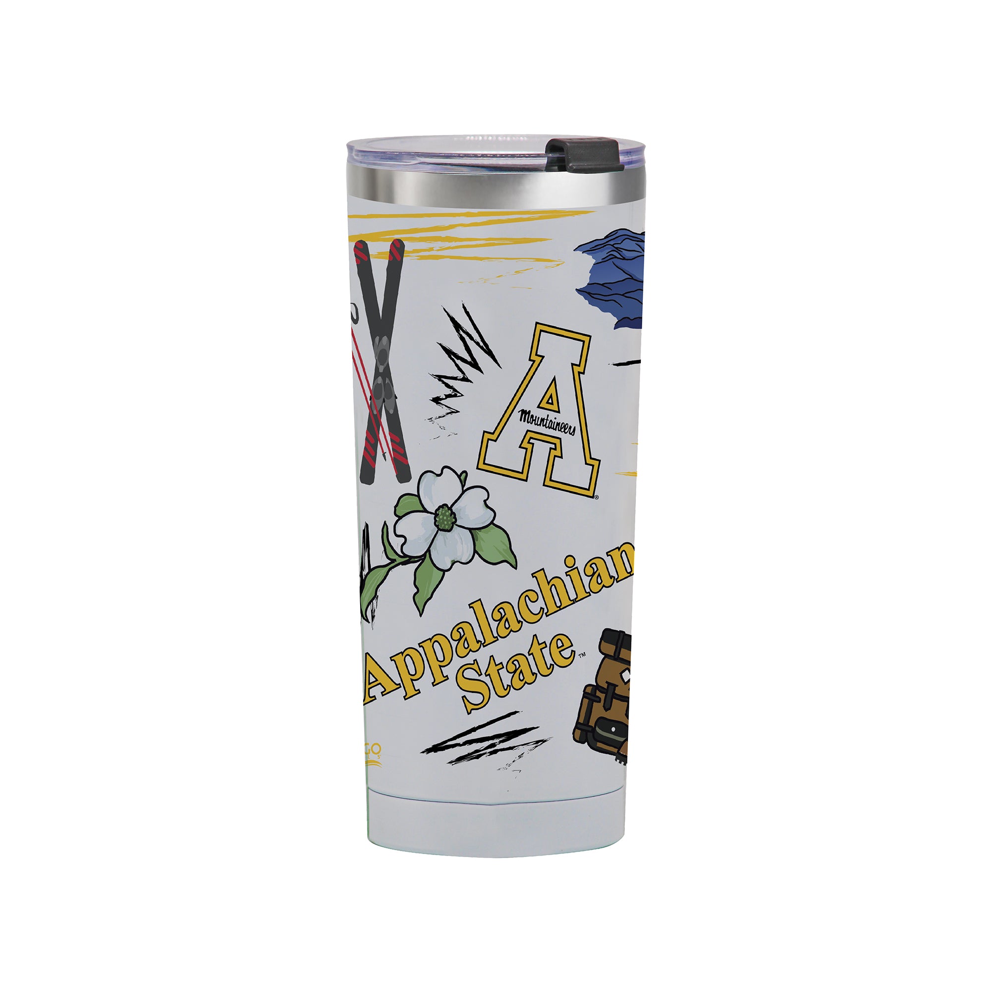 App State Mountaineers 24oz Local Stainless Steel Tumbler