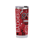 Wisconsin Badgers 24oz Dia de los Muertos Tumbler