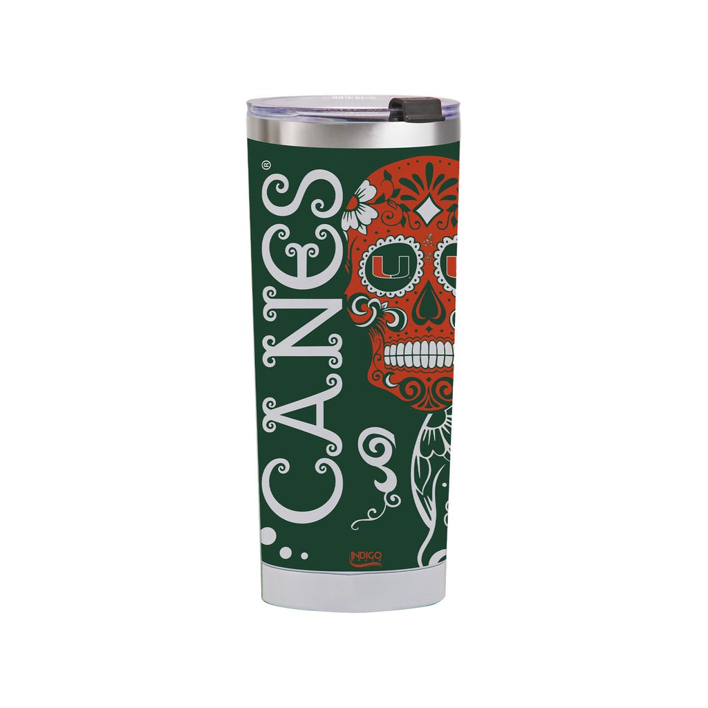 Miami Hurricanes 24oz Dia de los Muertos Tumbler