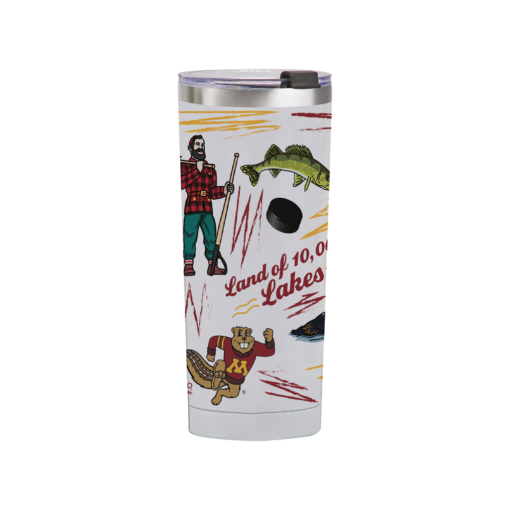 Minnesota Golden Gophers 24oz Local Stainless Steel Tumbler