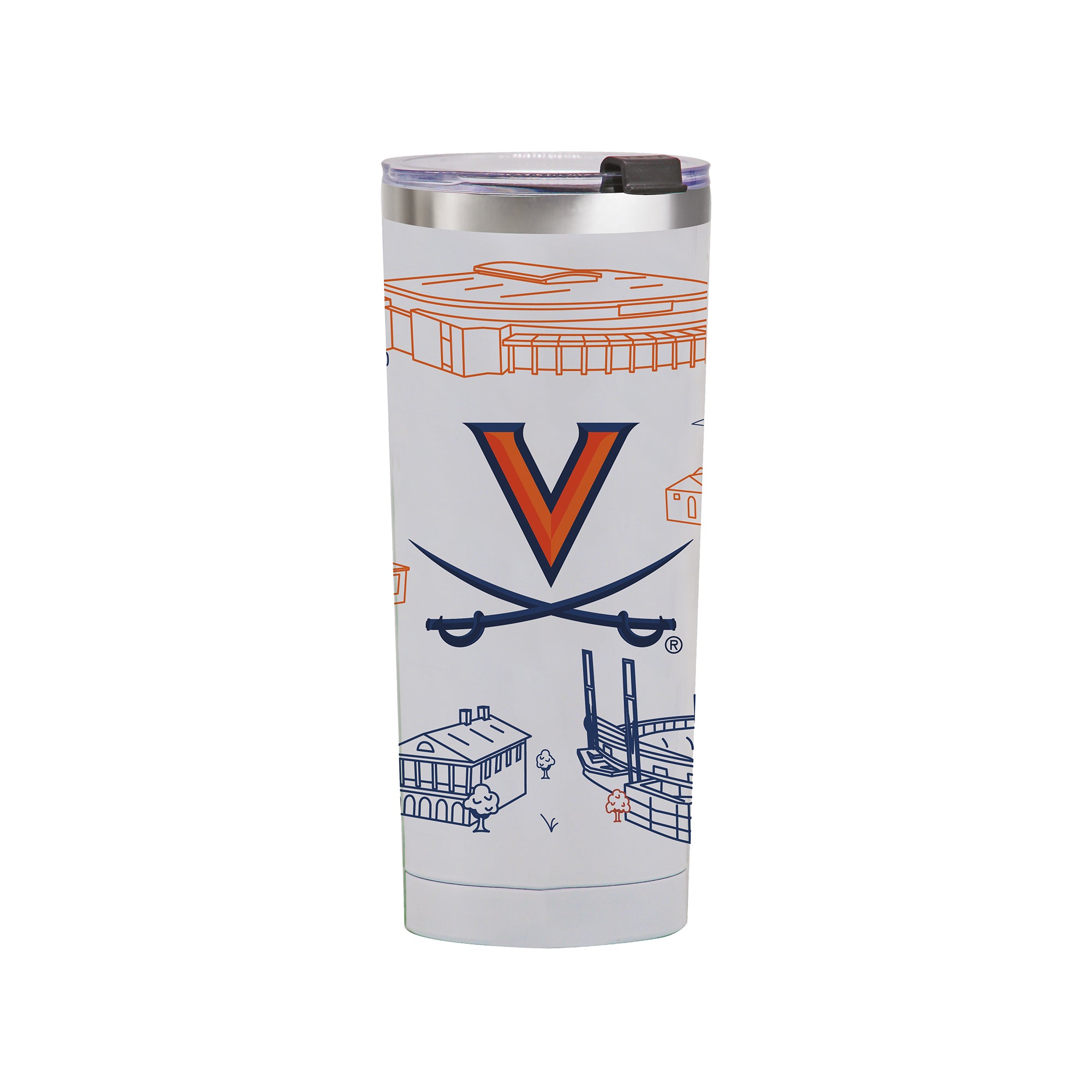 Virginia Cavaliers 24oz Campus Line Art Tumbler