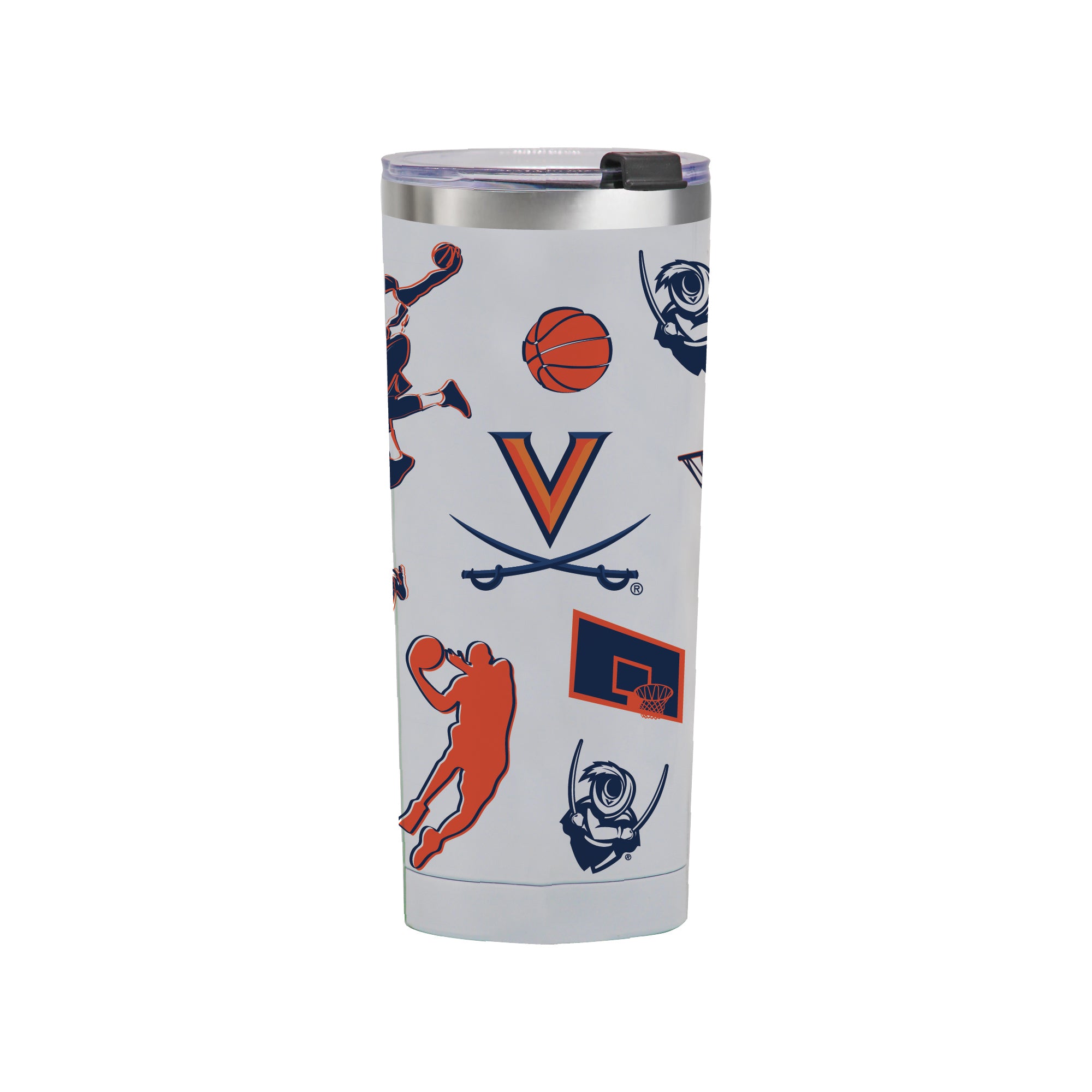 24oz Virginia Cavaliers Basketball Sketch Tumbler