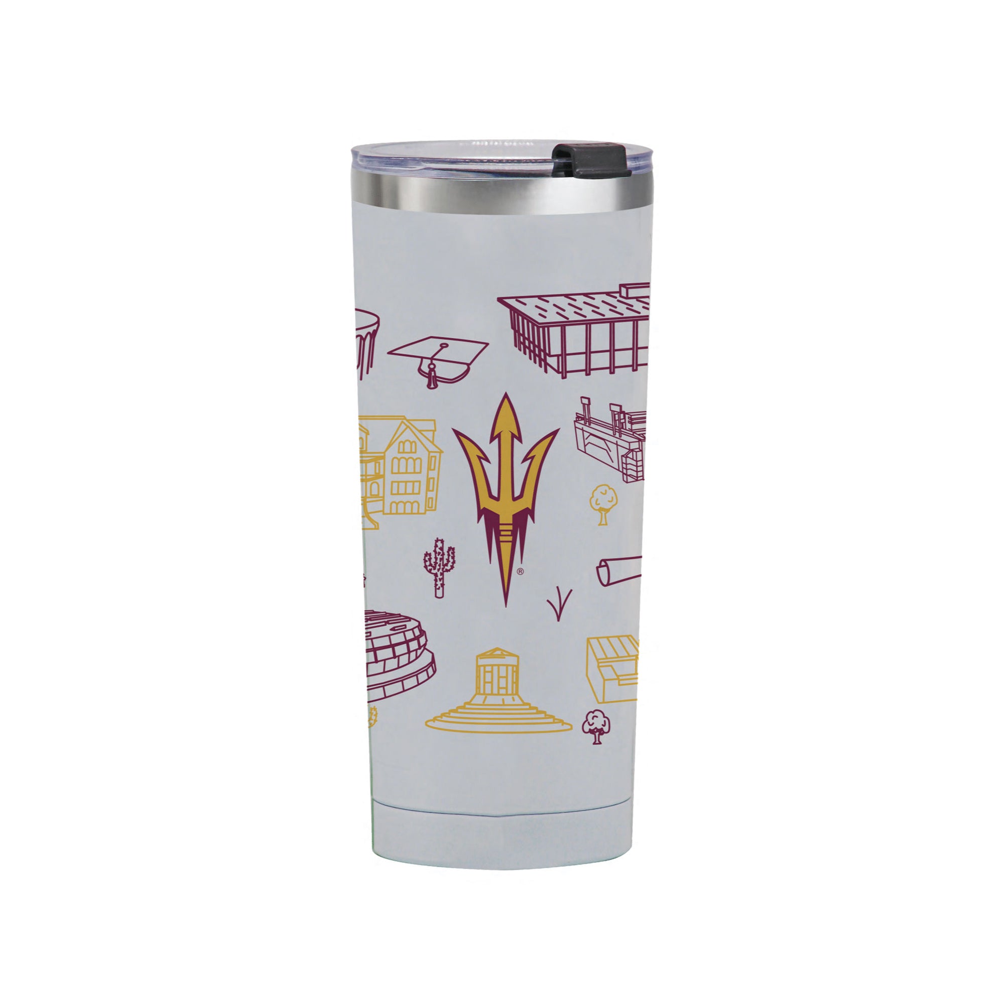 Arizona State Sun Devils 24oz Campus Line Art Tumbler