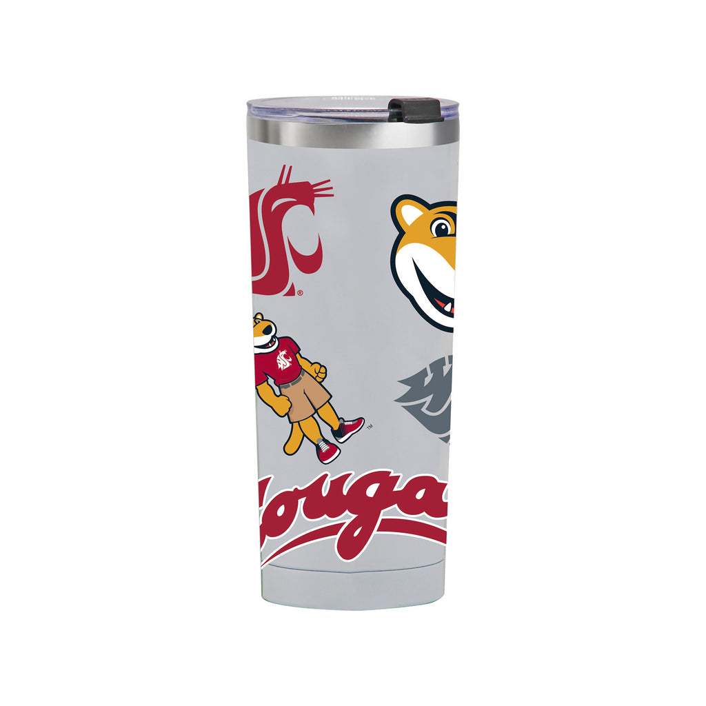 24oz Washington State Cougars Medley Stainless Steel Tumbler