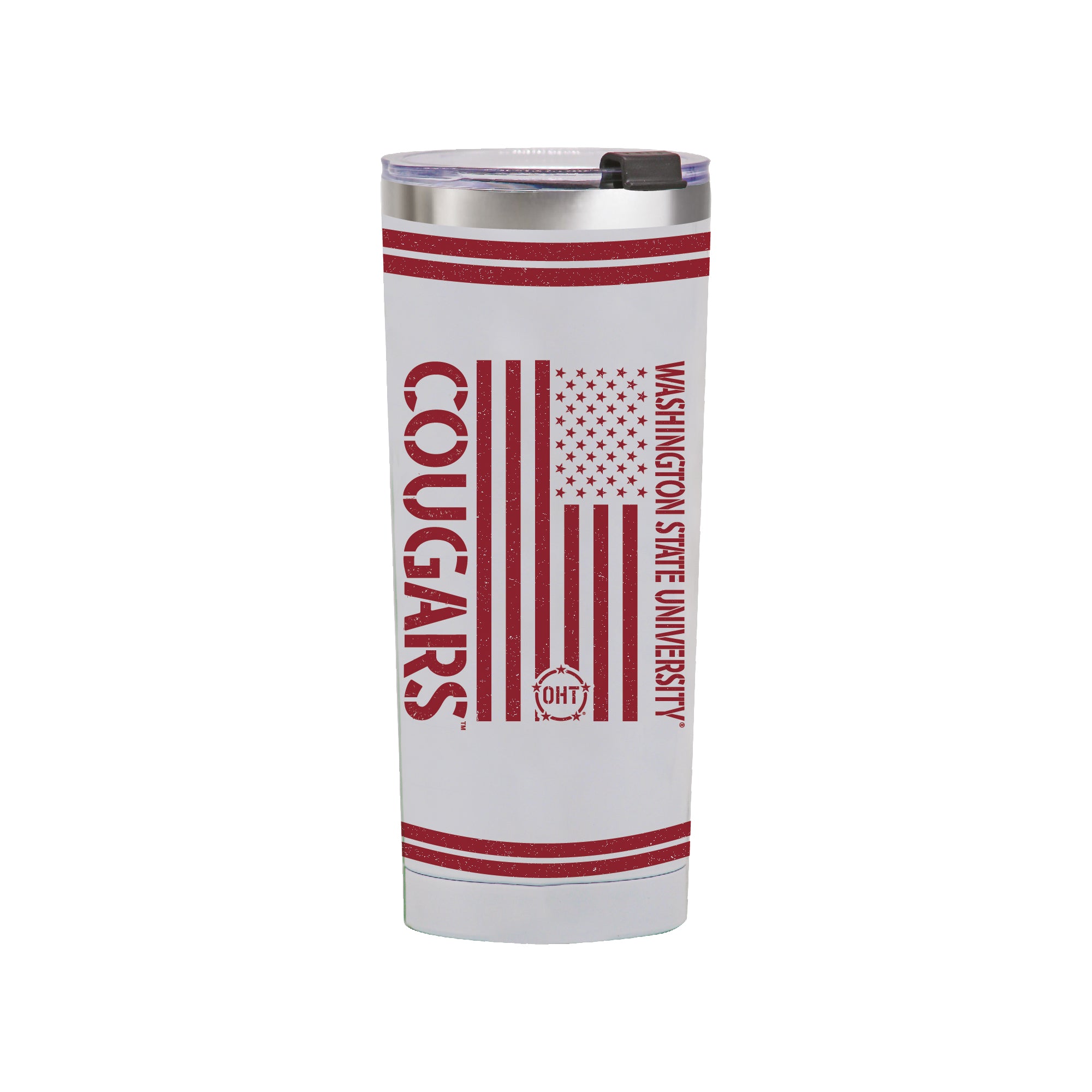 24oz Washington State Cougars OHT TC Flag Tumbler