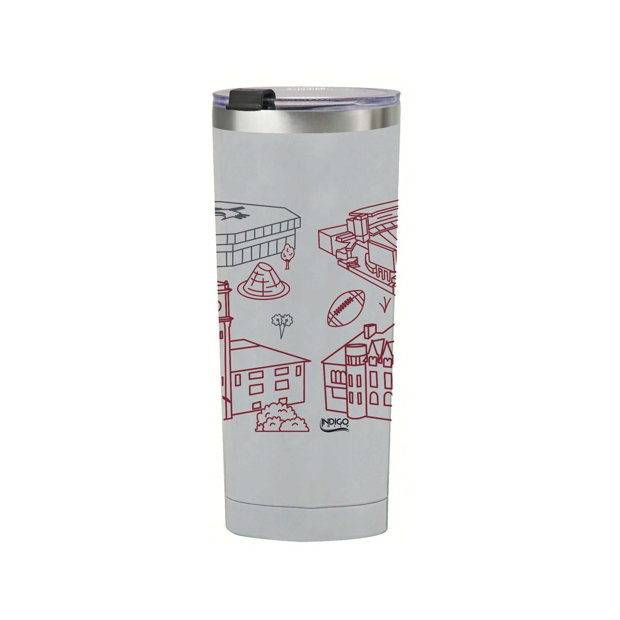 Washington State Cougars 24oz Campus Line Art Tumbler