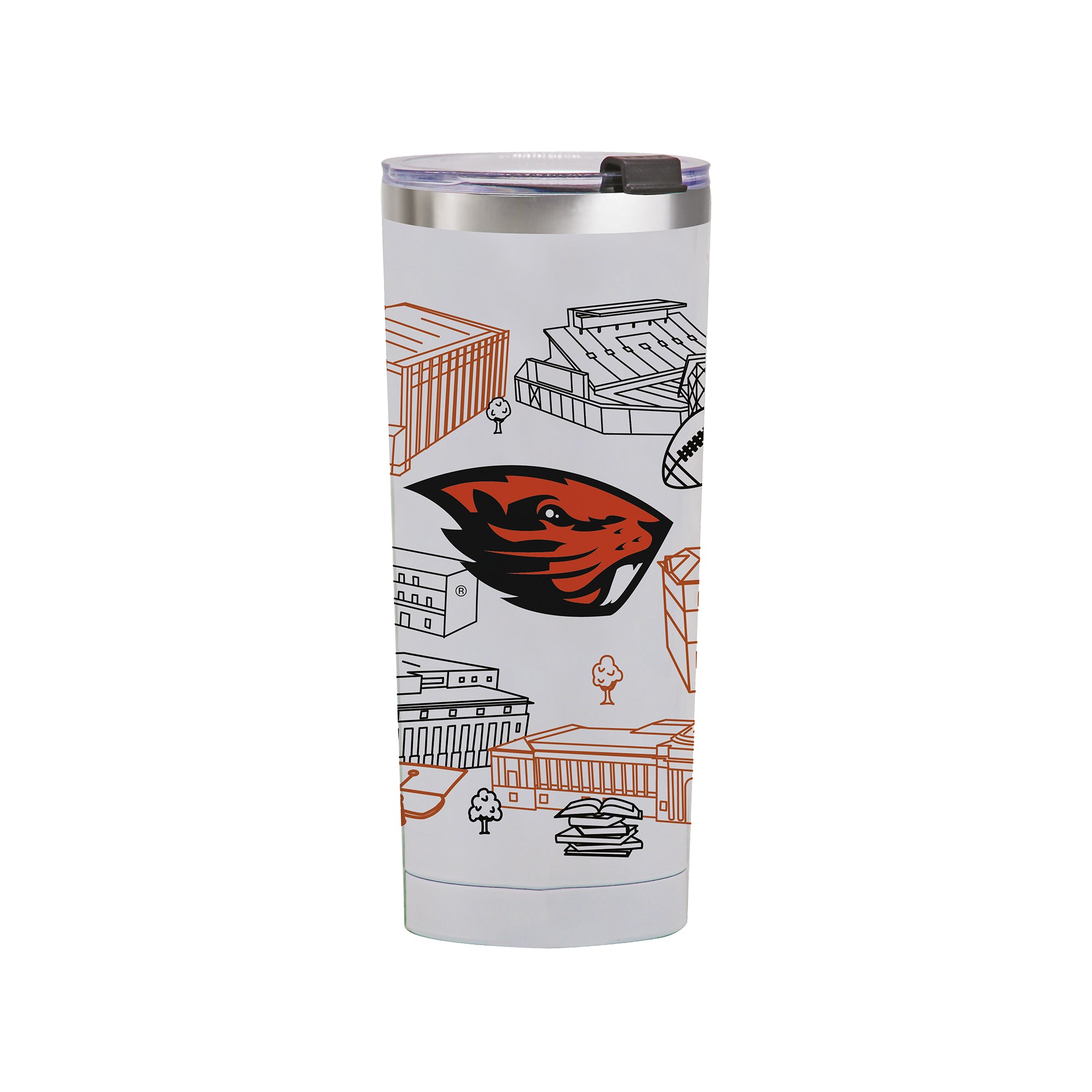 Oregon State Beavers 24oz Campus Line Art Tumbler