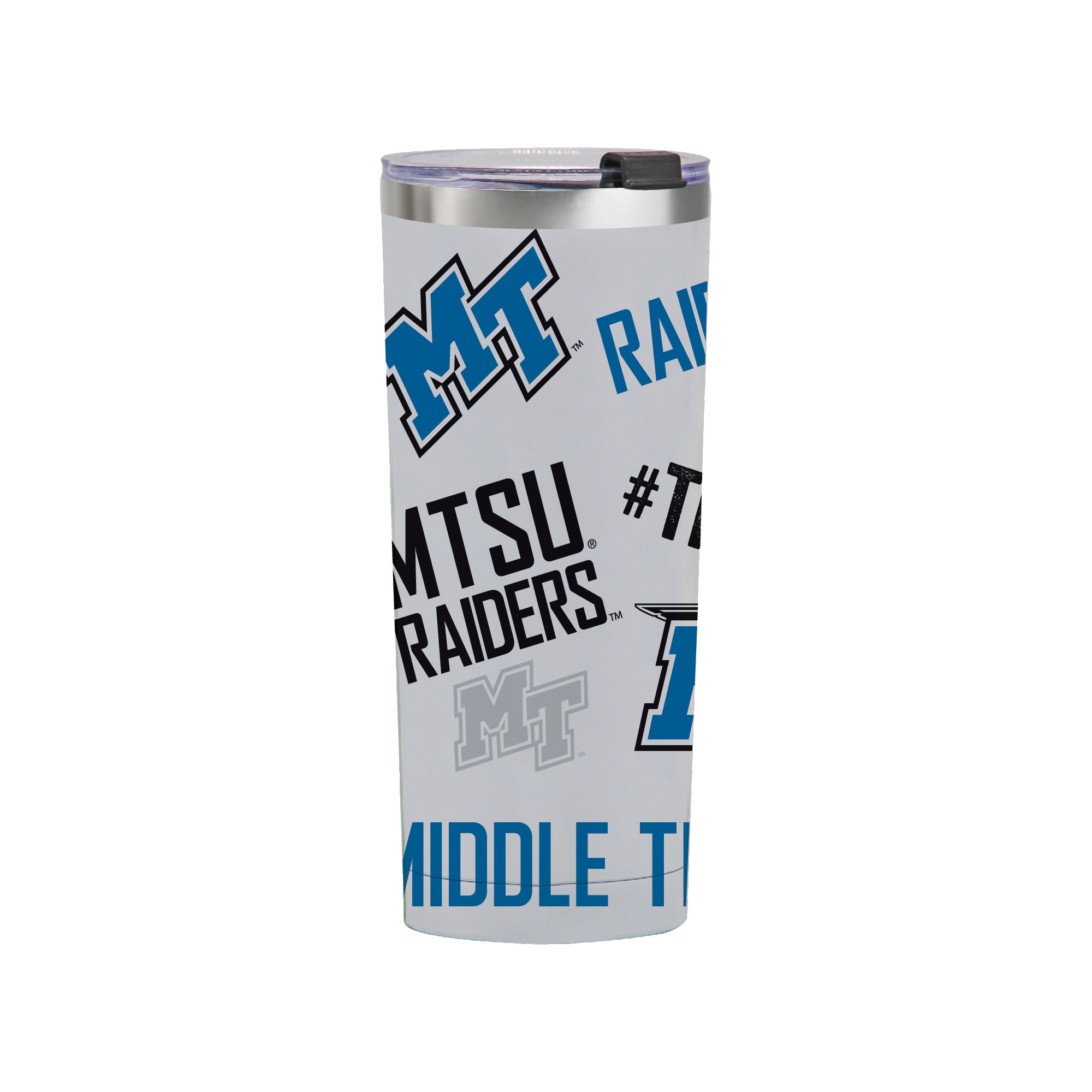 24oz Middle Tennessee Blue Raiders Medley Stainless Steel Tumbler