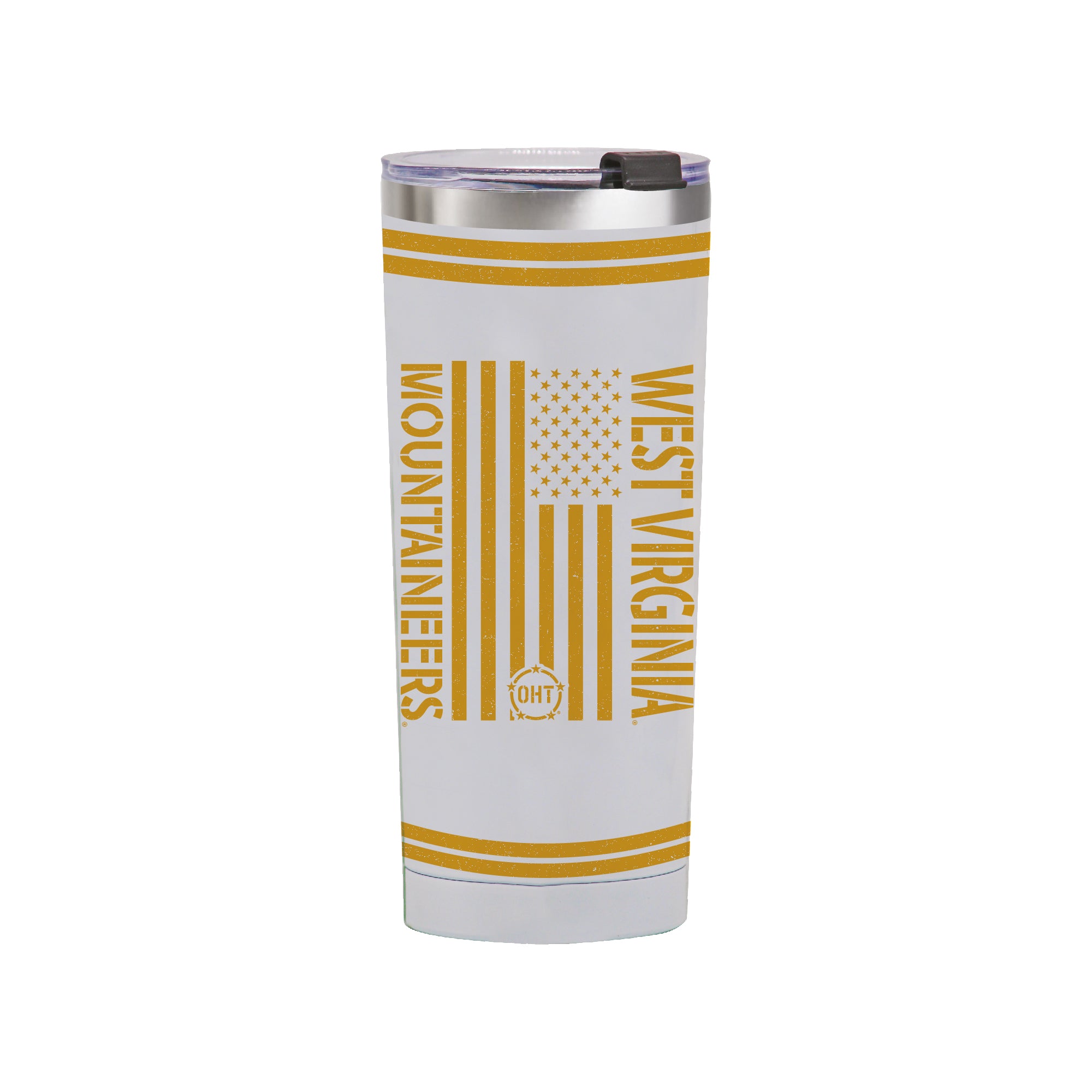 24oz West Virginia Mountaineers OHT TC Flag Tumbler