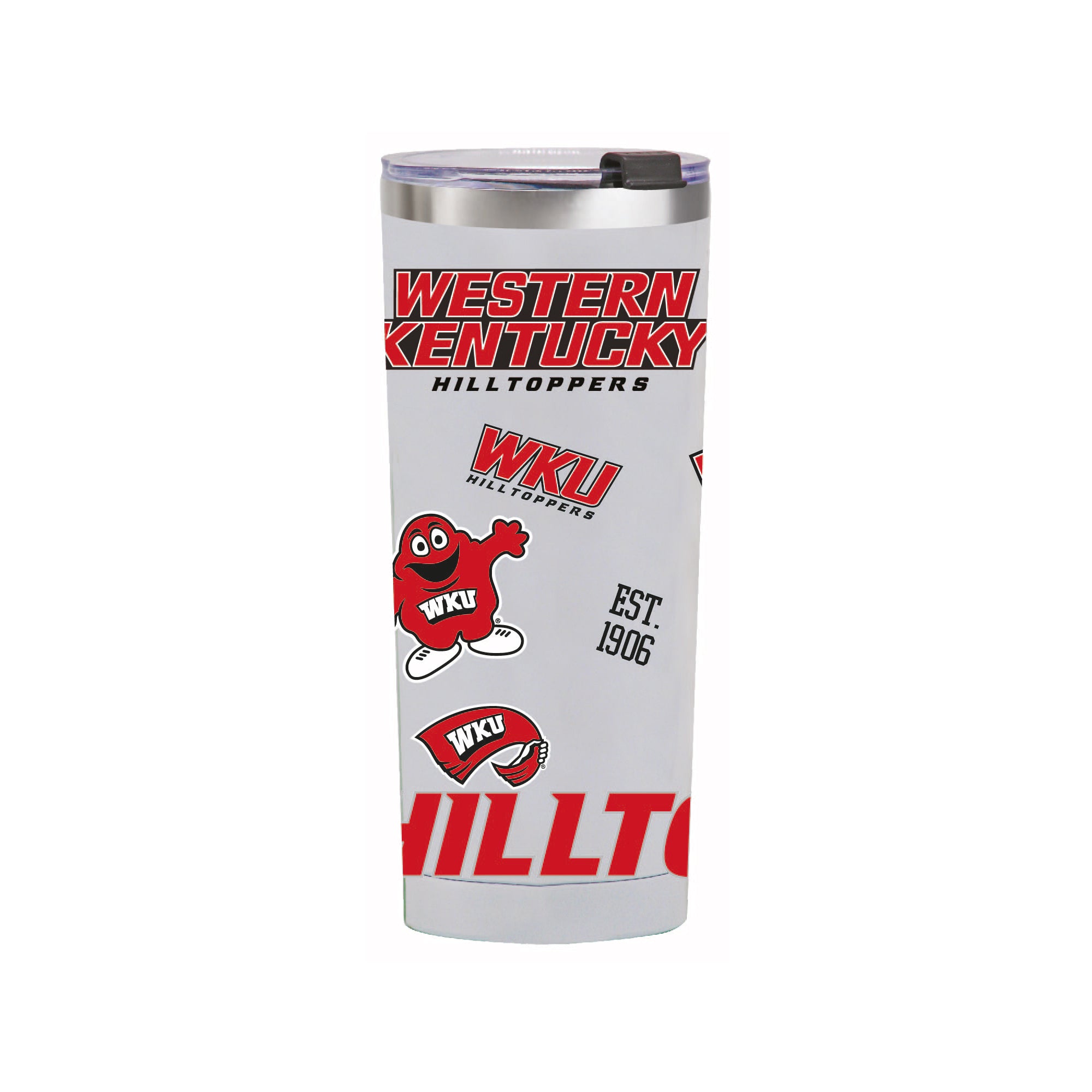 24oz Western Kentucky Hilltoppers Medley Stainless Steel Tumbler