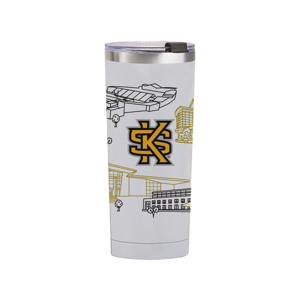 Kennesaw State Owls 24oz Campus Line Art Tumbler