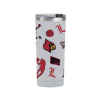 24oz Louisville Cardinals Basketball Sketch Tumbler