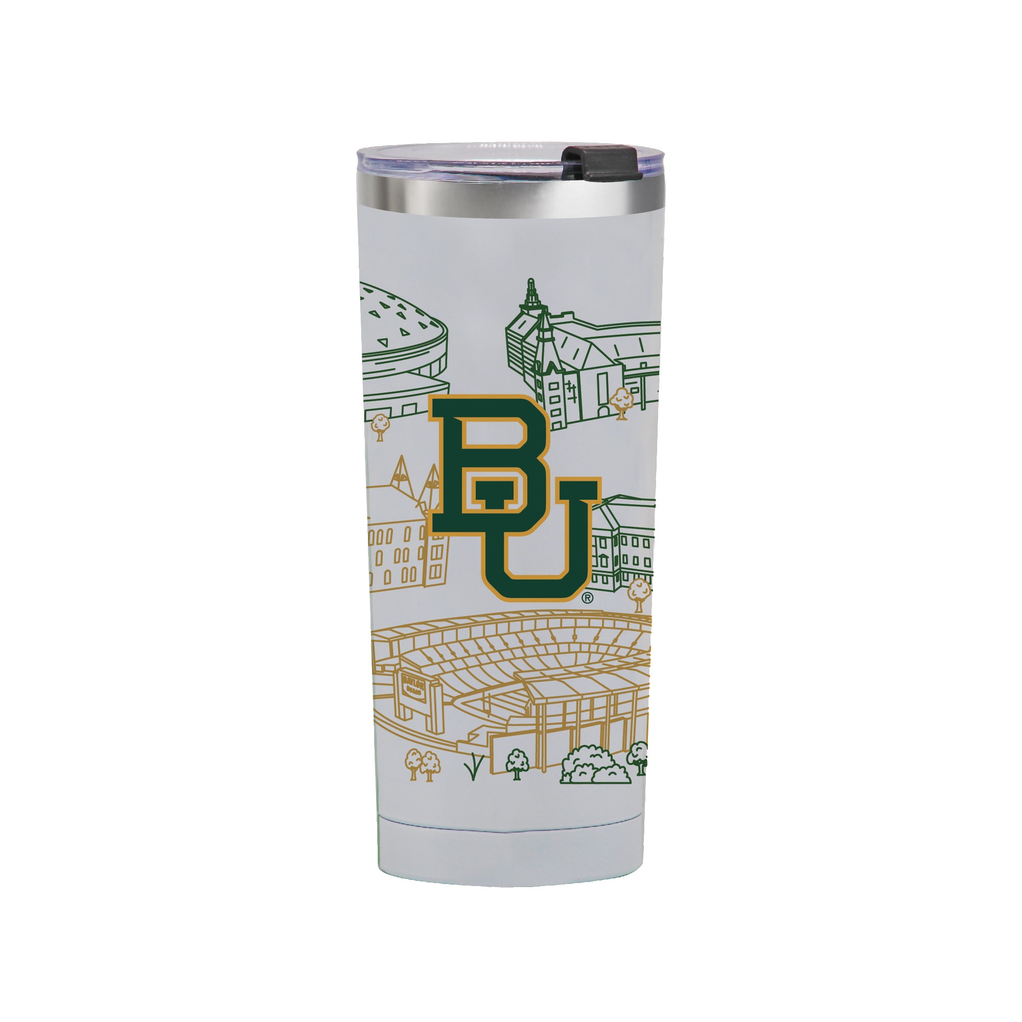 Baylor Bears Tide 24oz Campus Line Art Tumbler
