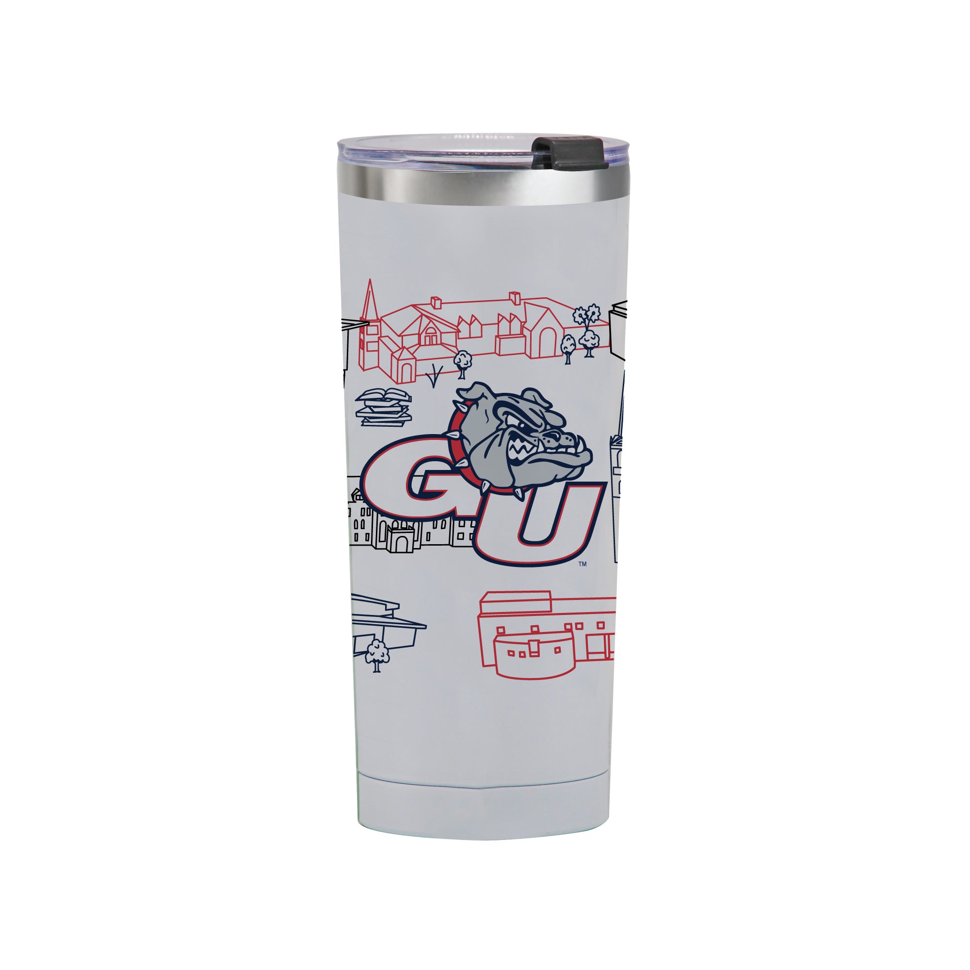 Gonzaga Bulldogs 24oz Campus Line Art Tumbler
