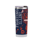 Illinois Fighting Illini 24oz Dia de los Muertos Tumbler