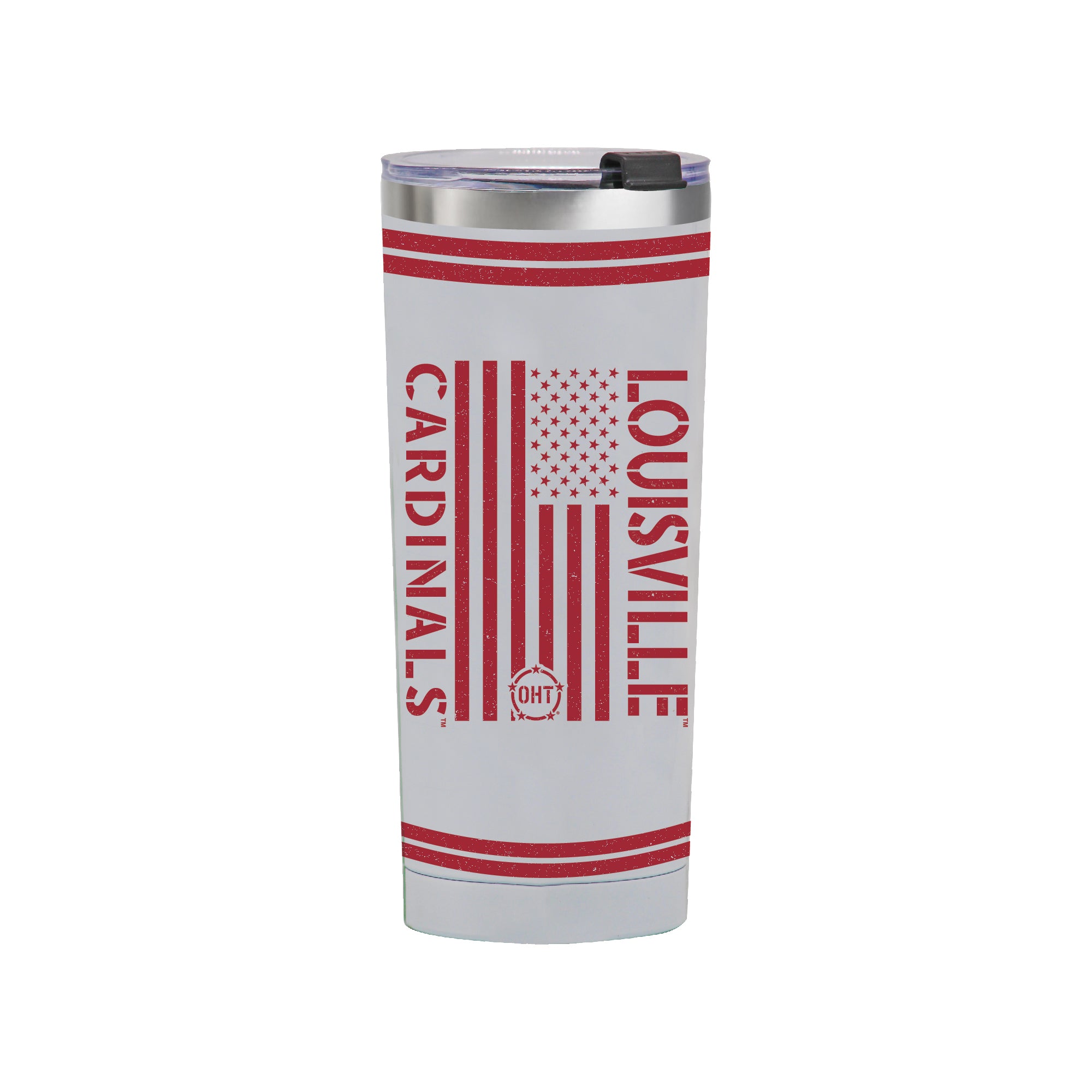24oz Louisville Cardinals OHT TC Flag Tumbler