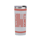 24oz Illinois Fighting Illini OHT TC Flag Tumbler