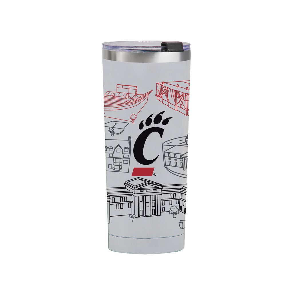 Cincinnati Bears 24oz Campus Line Art Tumbler