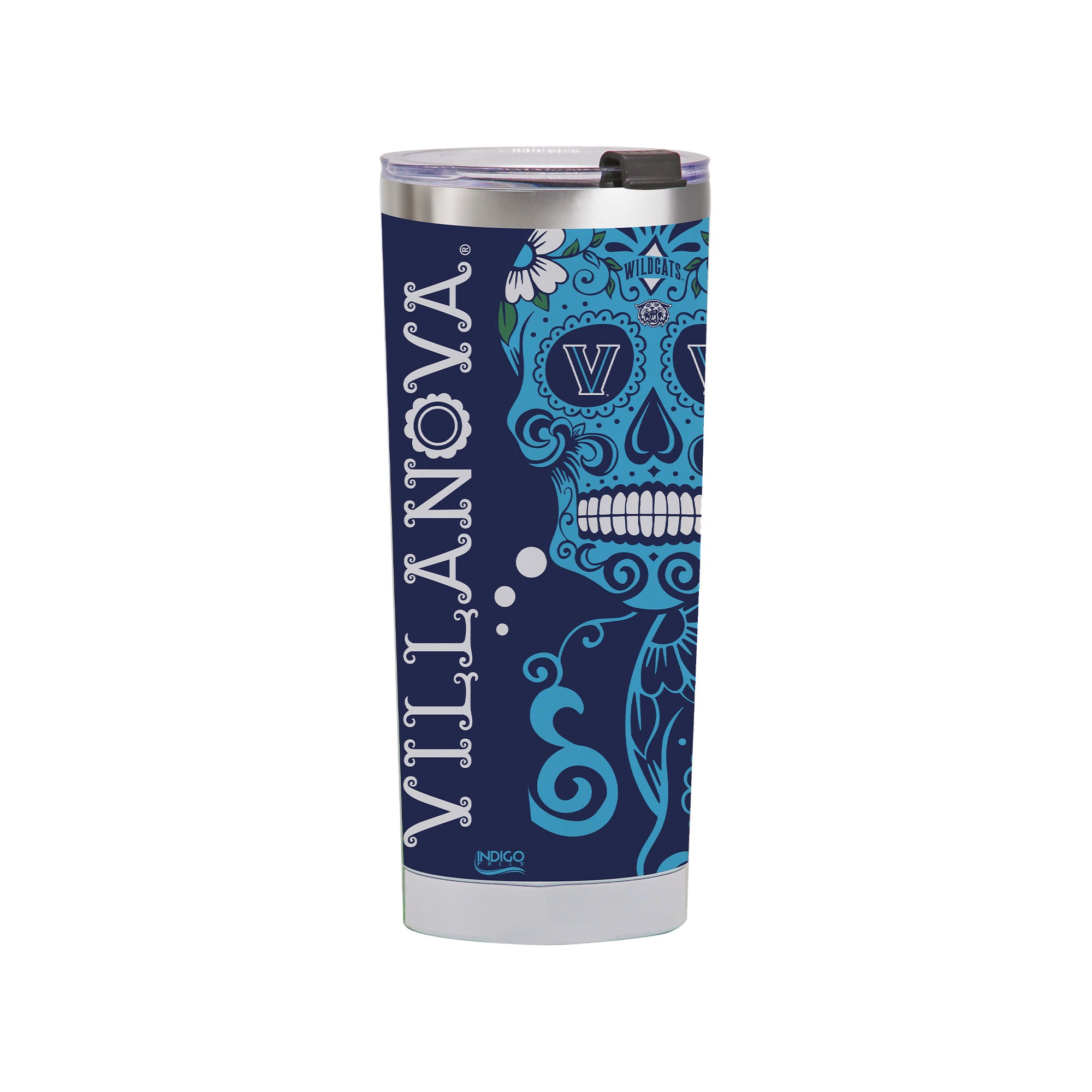 Villanova Wildcats 24oz Dia de los Muertos Tumbler