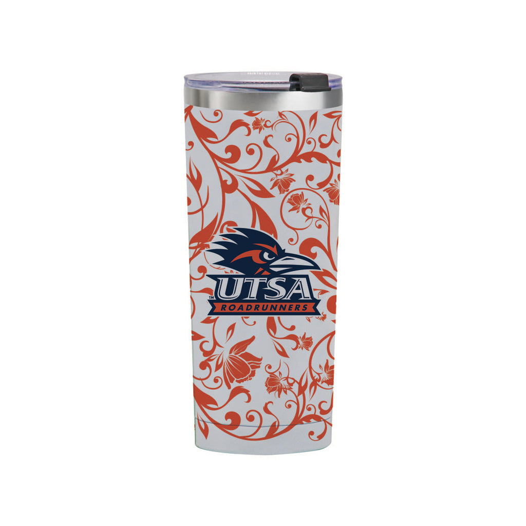 24oz UTSA Roadrunners Floral Tumbler